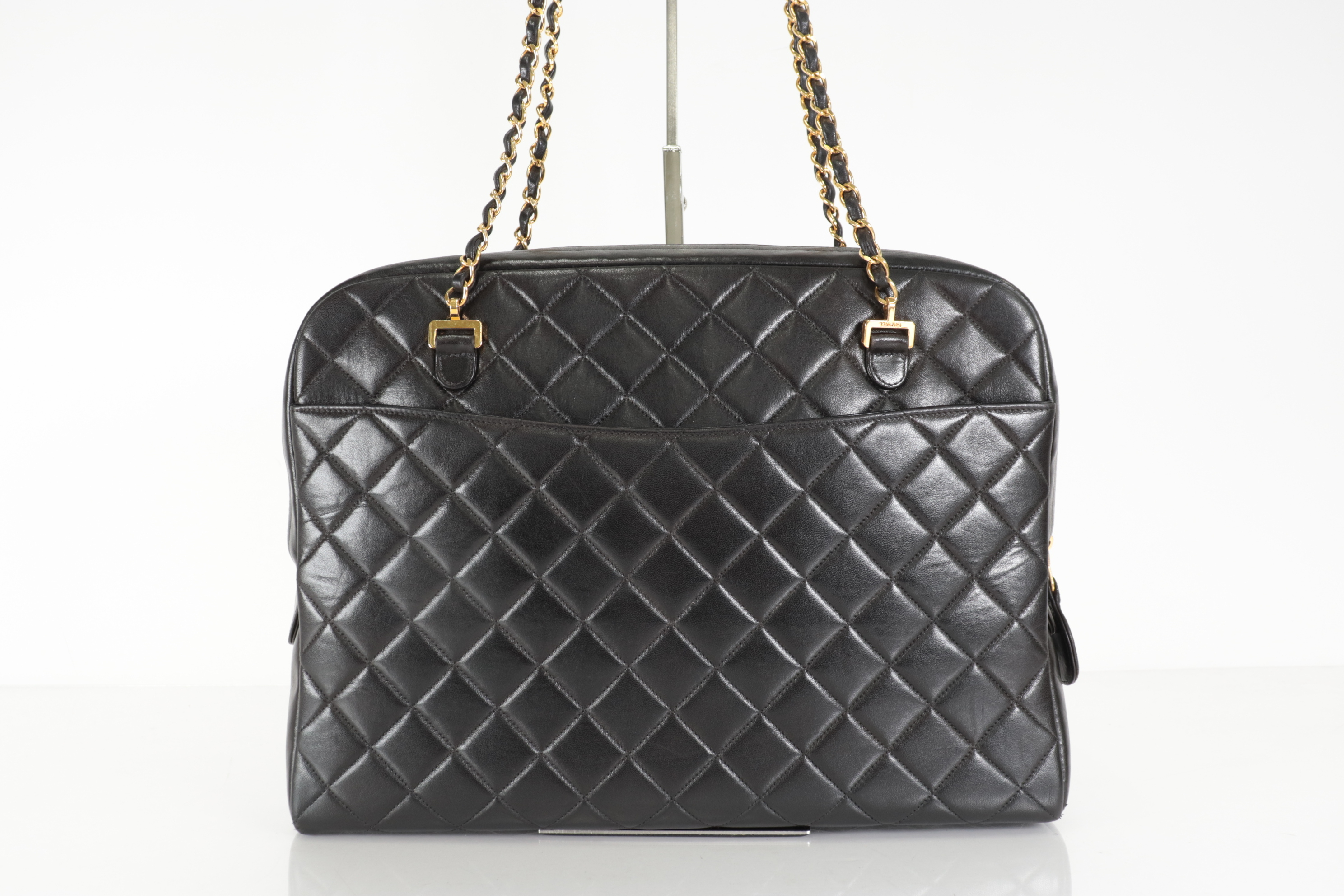 Lambskin Chain Tote Shoulder Bag (Serial No. 5) — view 3