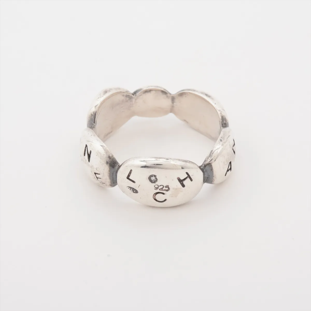 logo ring, 925 sterling silver, 5.4g. Shows signs of wear, — view 2