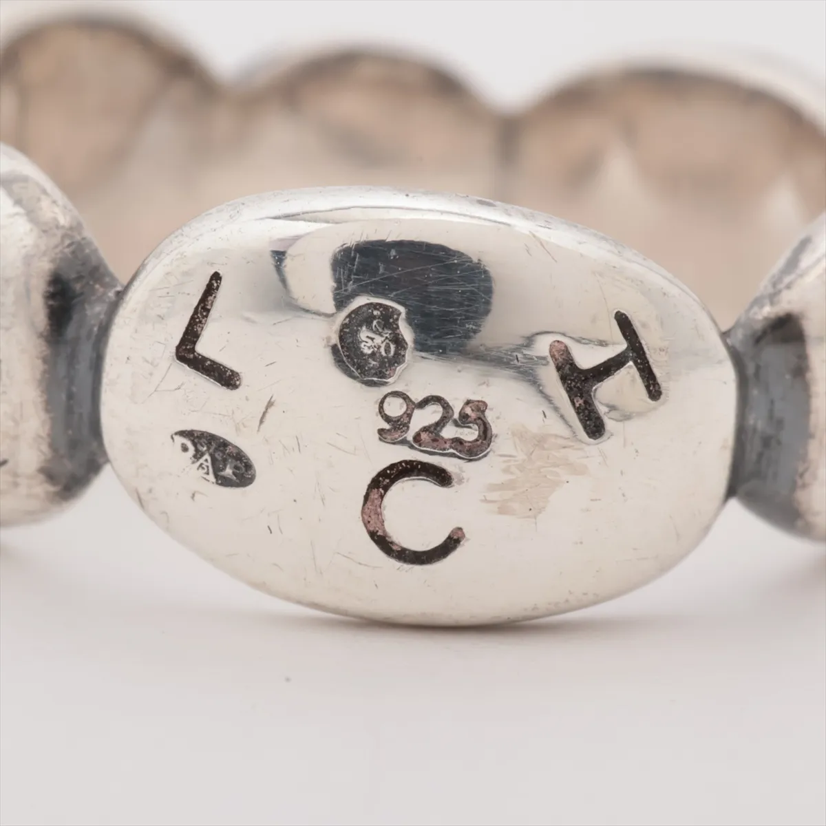 logo ring, 925 sterling silver, 5.4g. Shows signs of wear, — view 3
