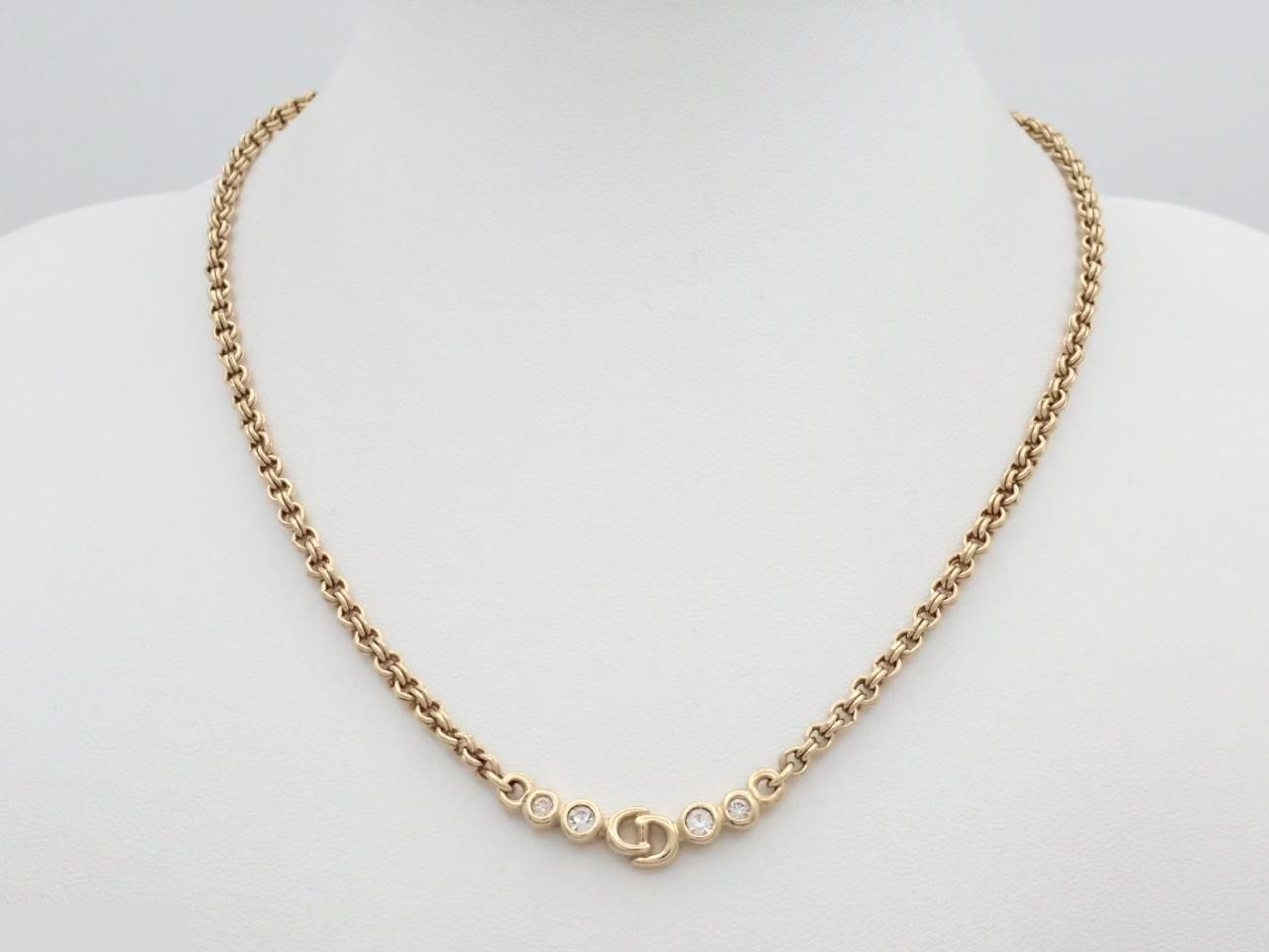 Gold necklace, chain approximately 42cm — view 3