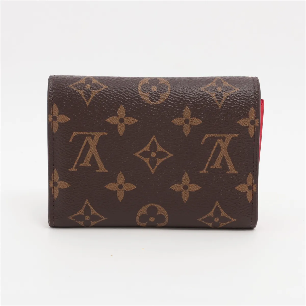 Monogram Portefeuille Flower Compact M62567 SP2199 Coquelicot Compact Wallet with Initials — view 2