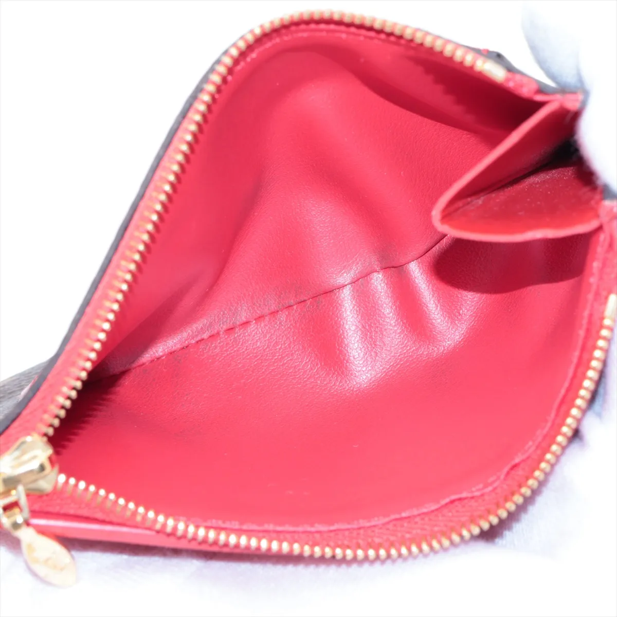 Monogram Portefeuille Flower Compact M62567 SP2199 Coquelicot Compact Wallet with Initials — view 6