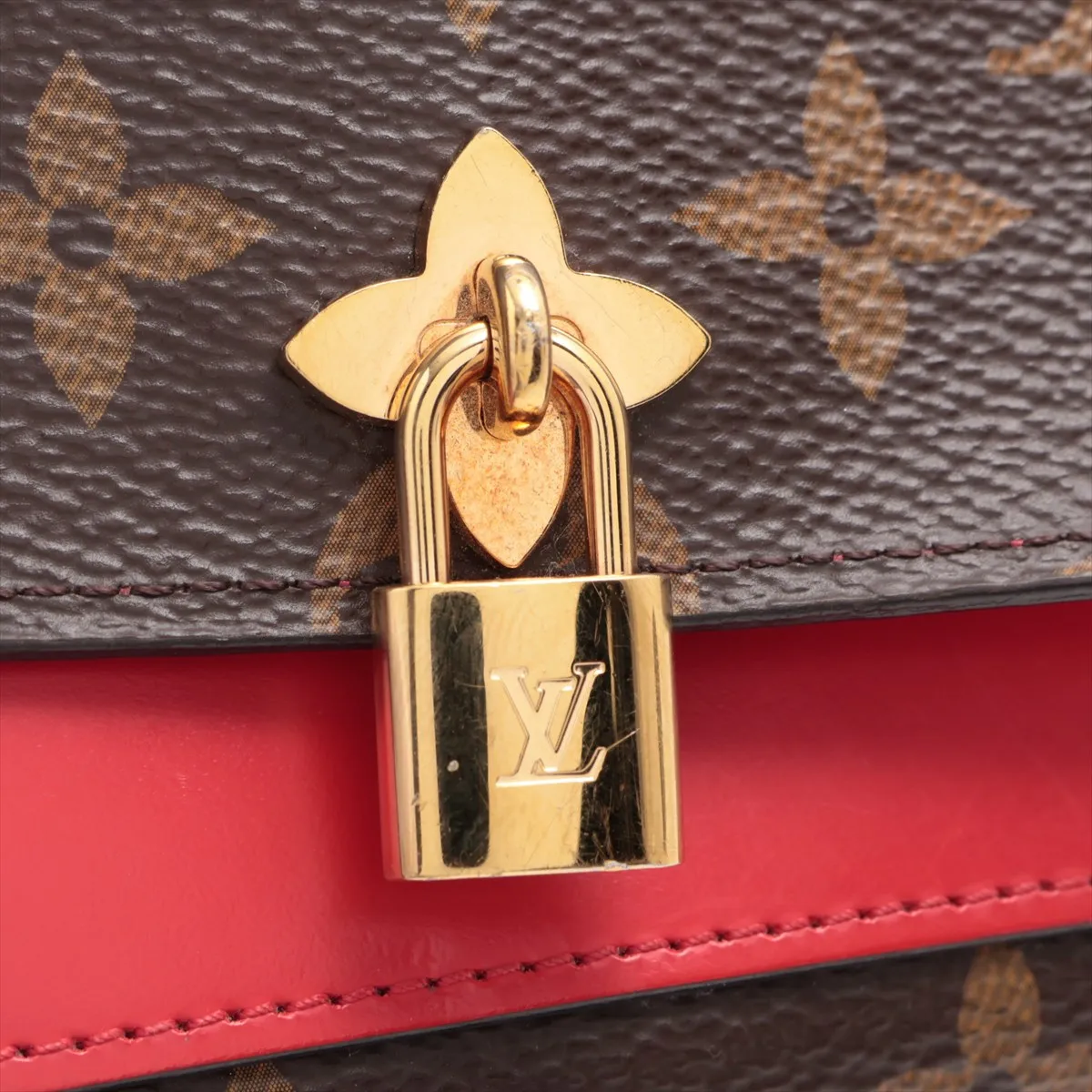 Monogram Portefeuille Flower Compact M62567 SP2199 Coquelicot Compact Wallet with Initials — view 9