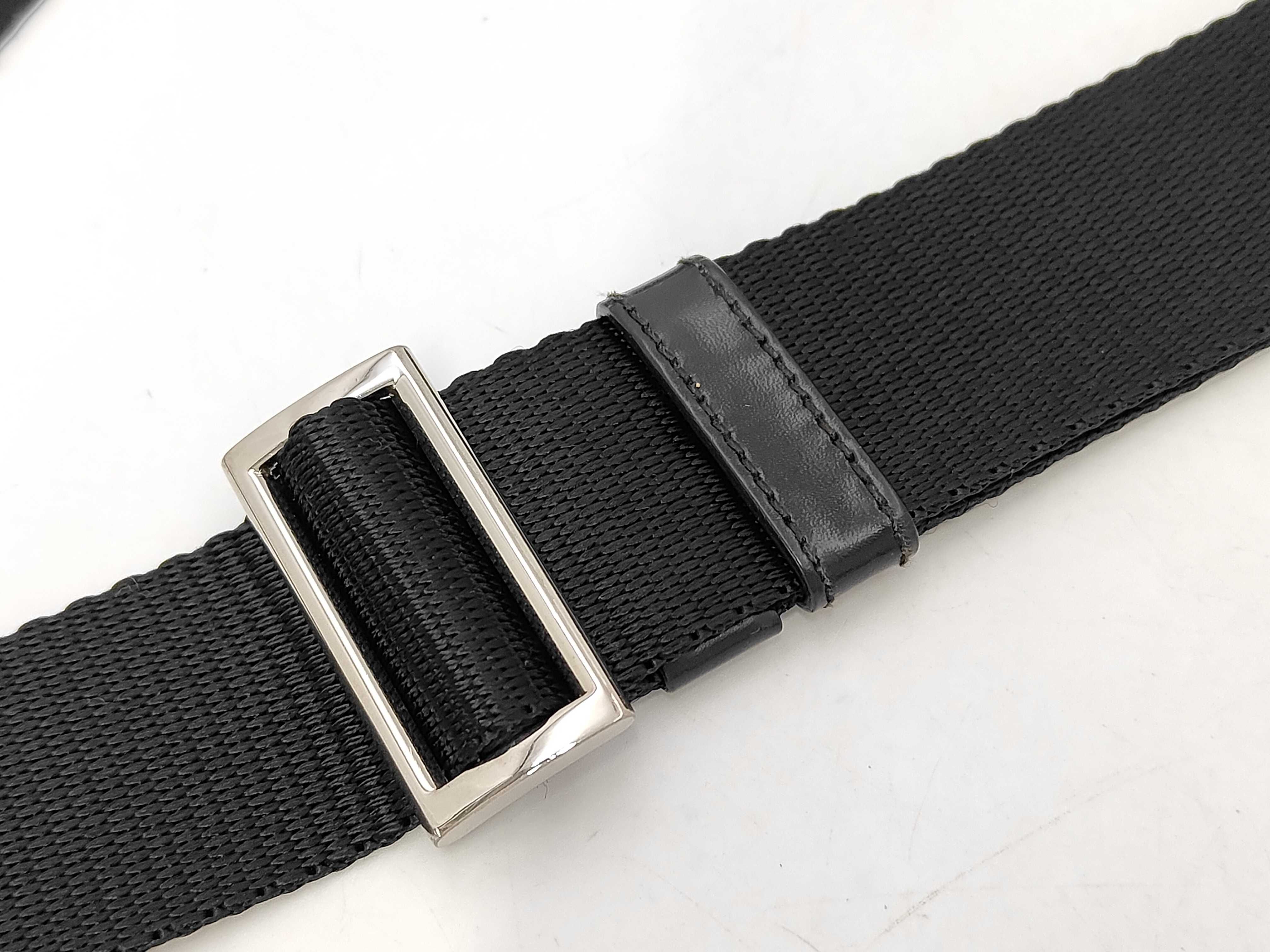 Nylon Shoulder Bag with Triangle Logo — view 4