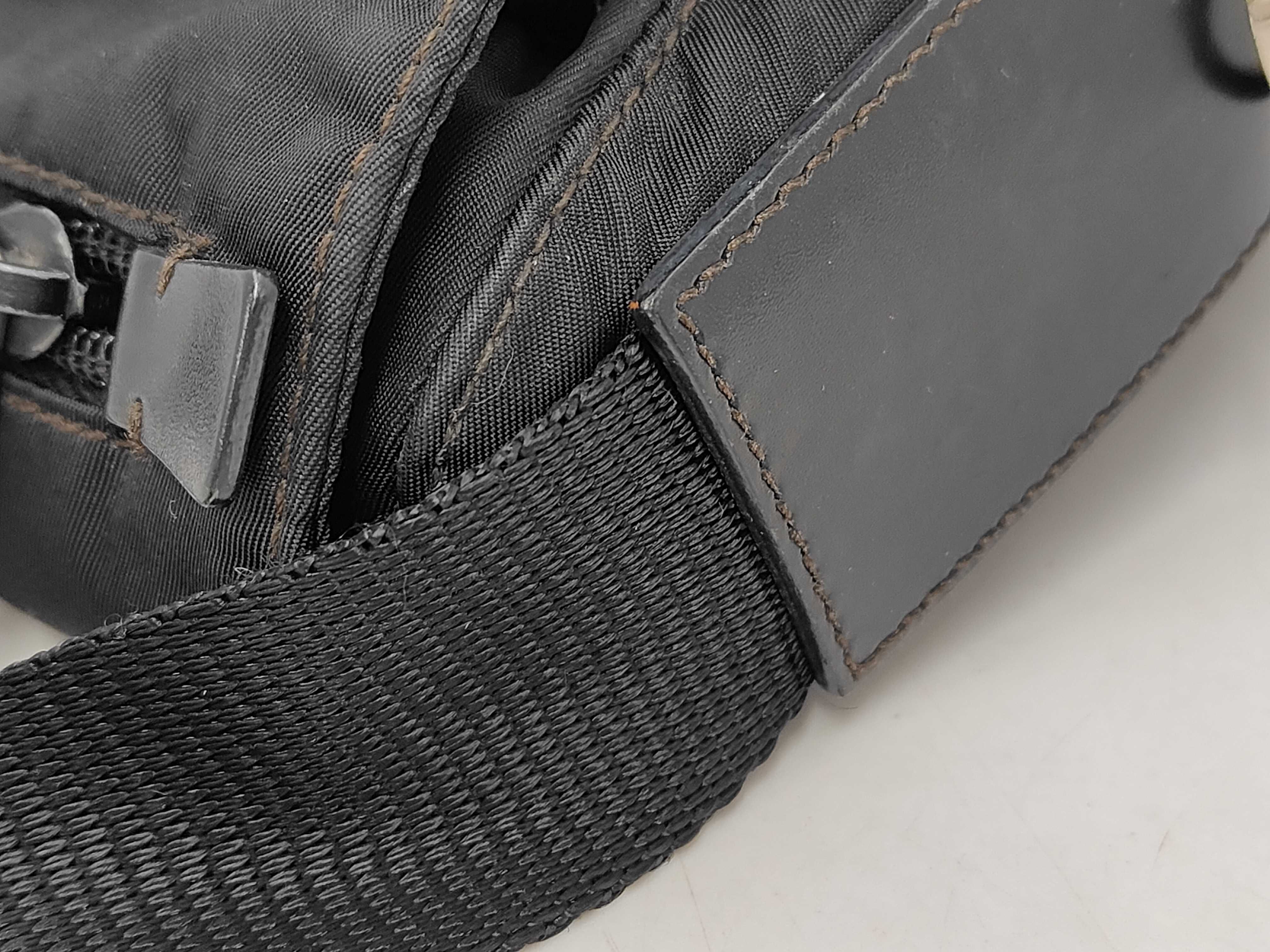 Nylon Shoulder Bag with Triangle Logo — view 5