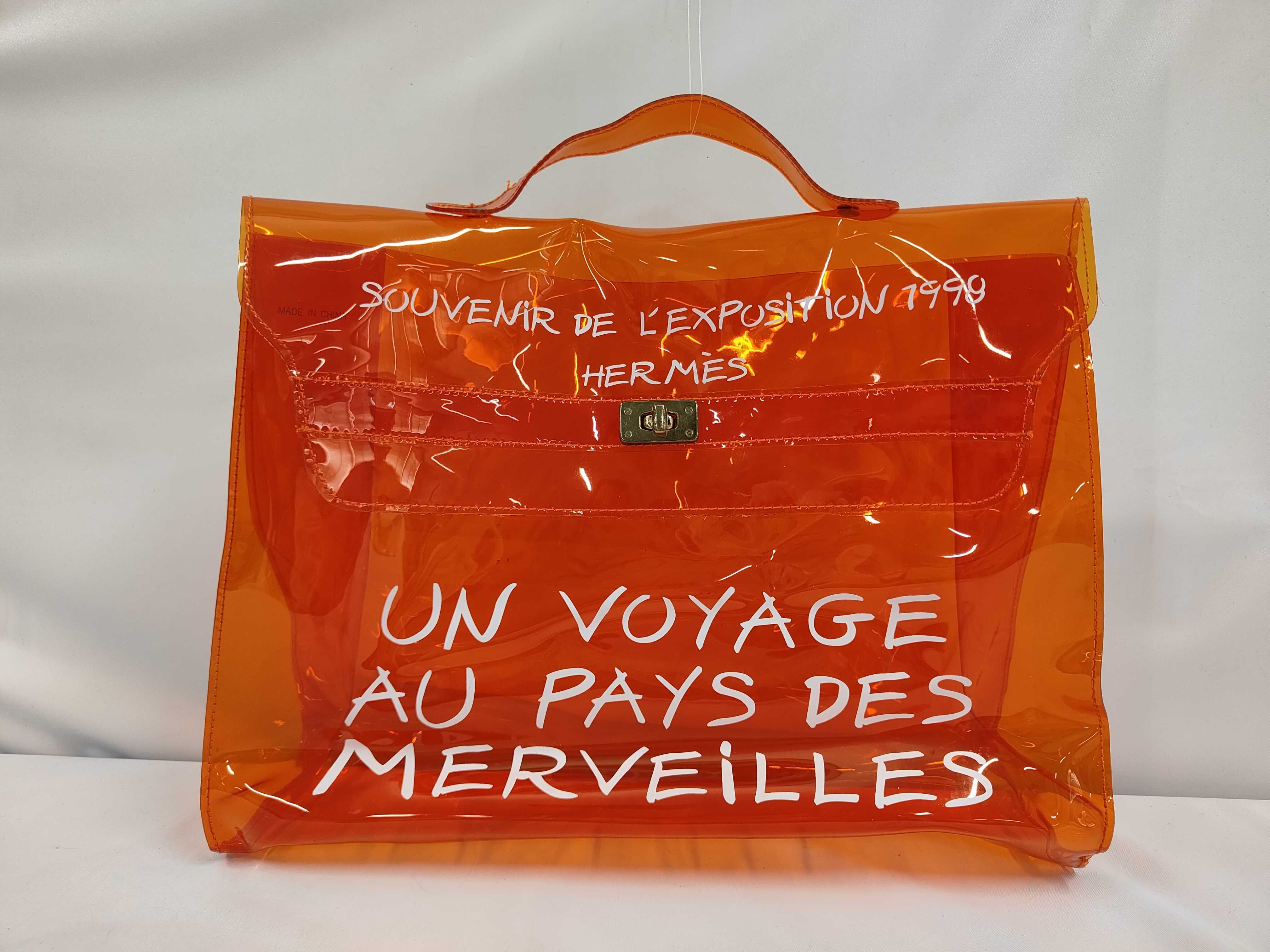 Vinyl Kelly Orange Handbag