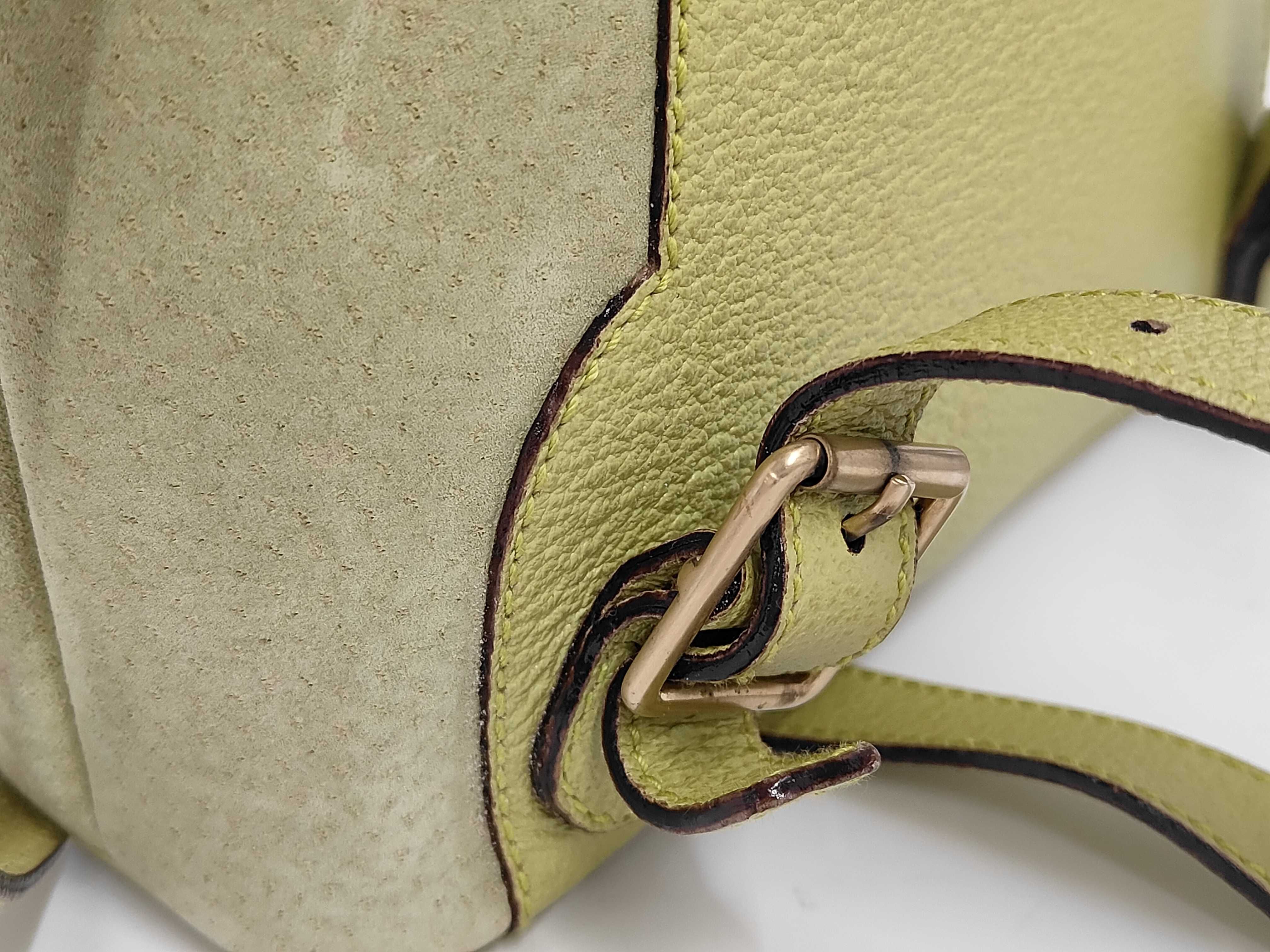 Bamboo Suede Backpack, Green — view 4