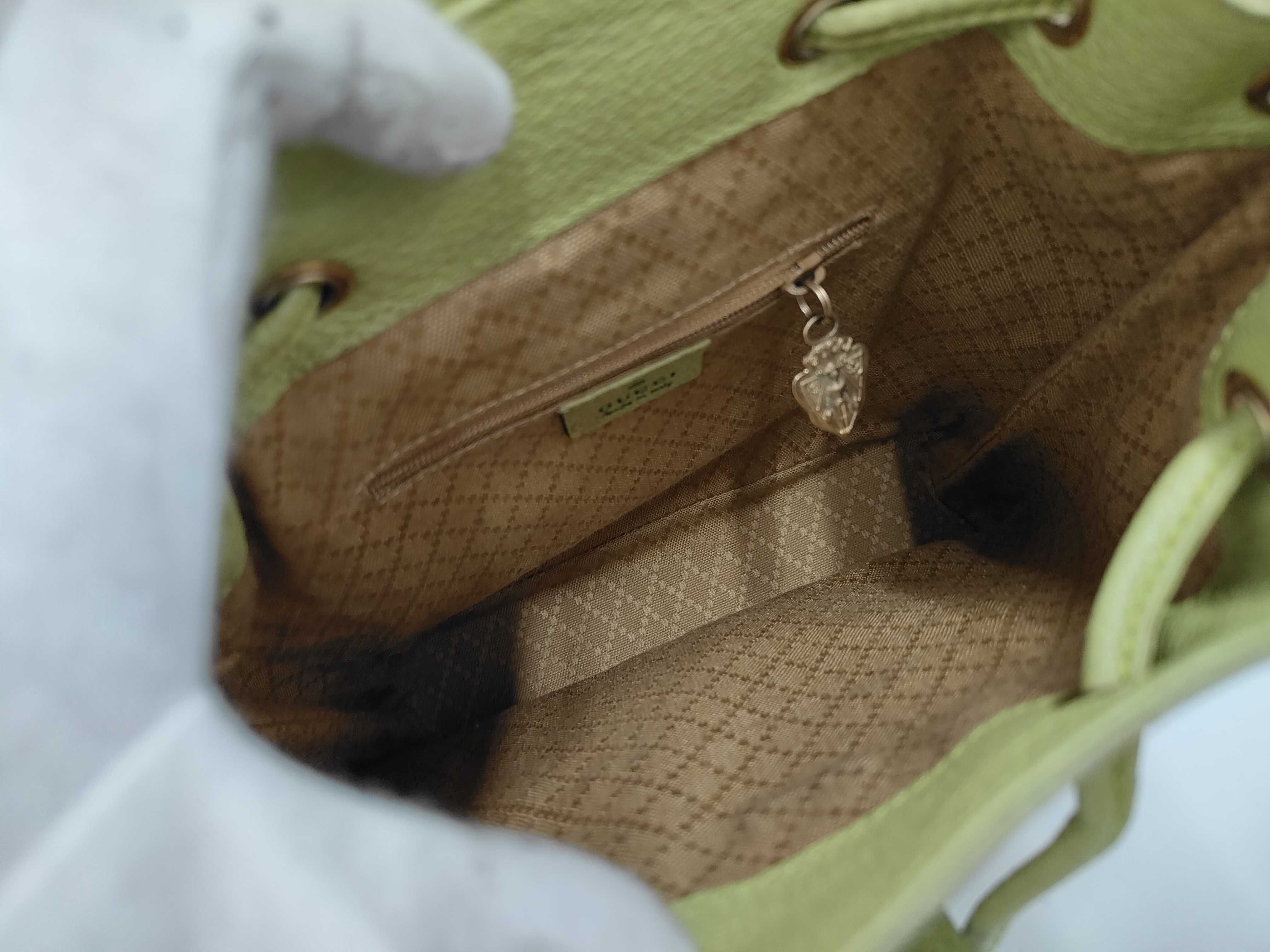 Bamboo Suede Backpack, Green — view 9