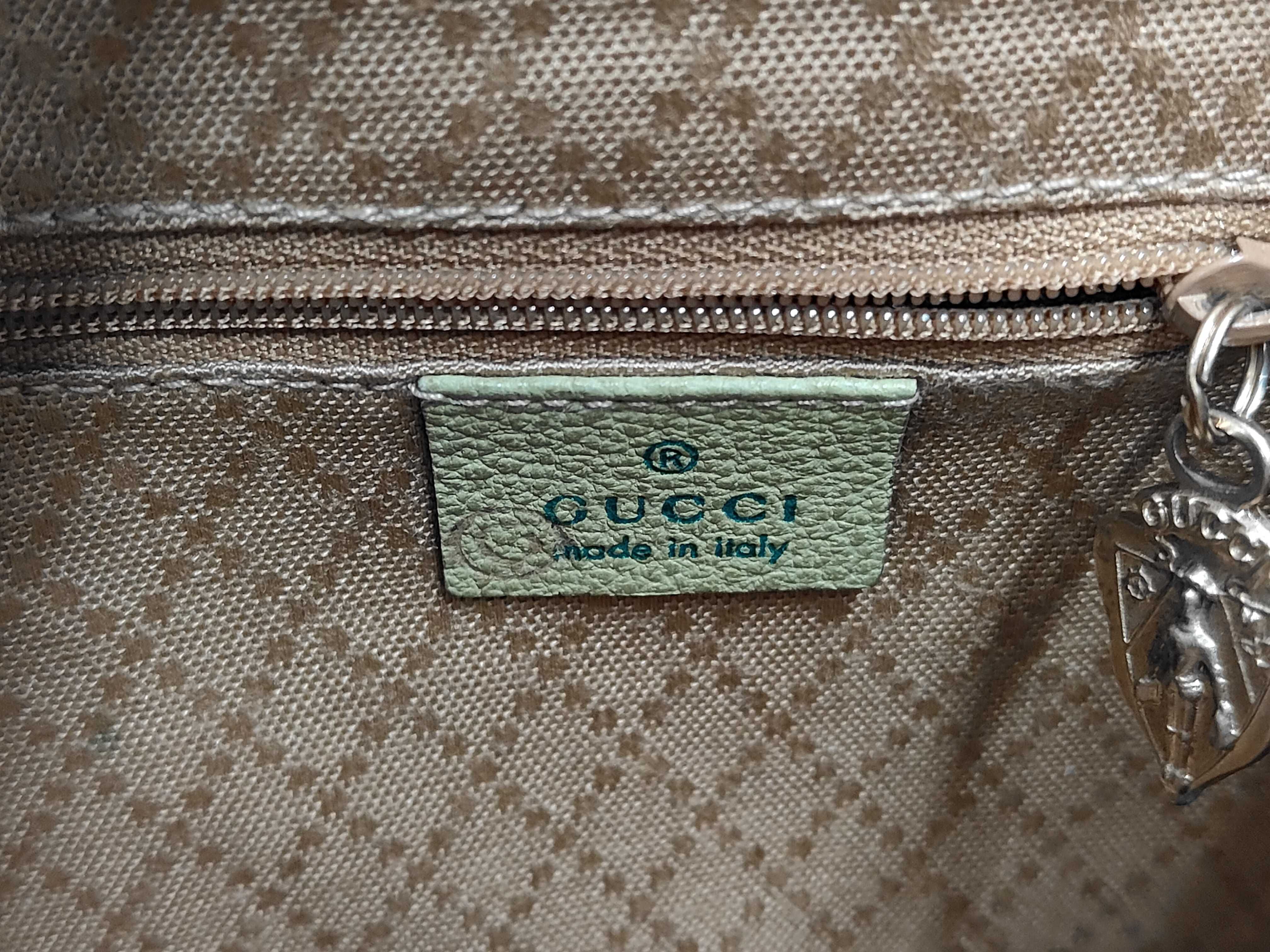 Bamboo Suede Backpack, Green — view 10