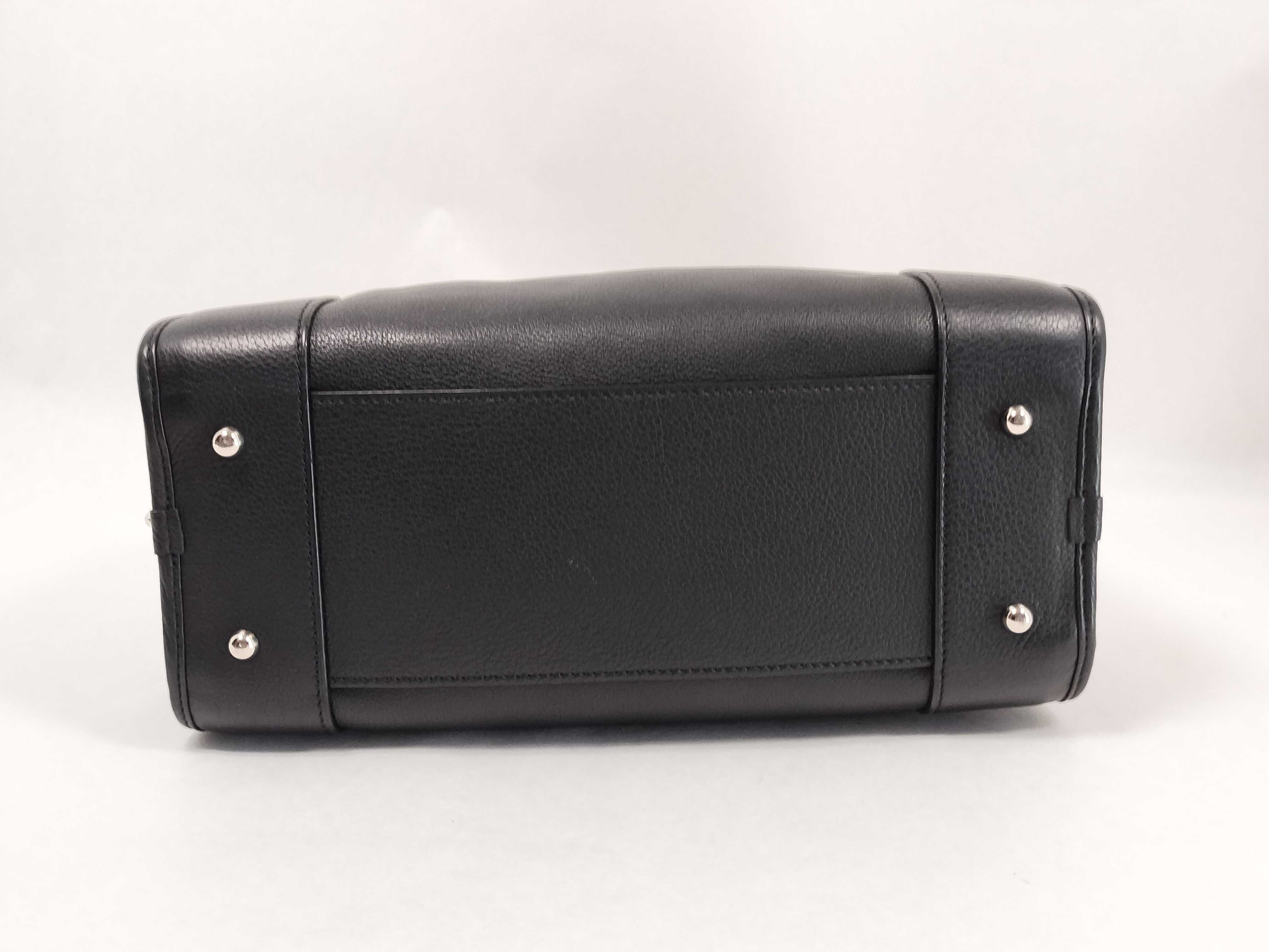 Amazona 28 Leather Handbag, Black — view 7