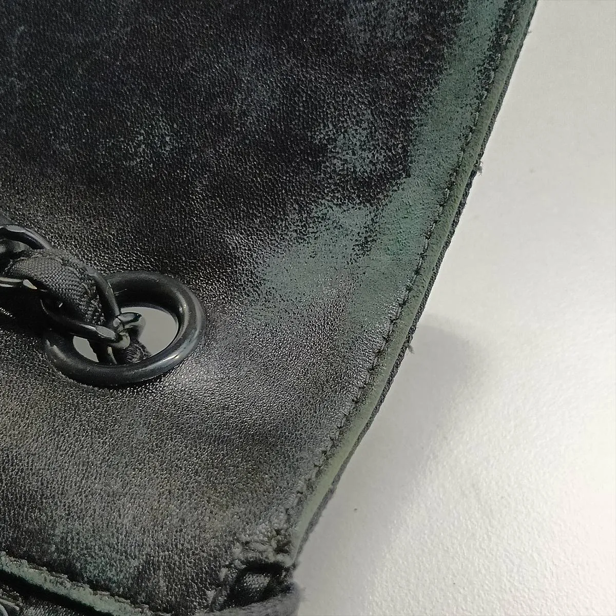 New Travel Line Nylon Single Flap Double Chain Bag, Black with Black Hardware, 7158544 (Serial Number 7) — view 15
