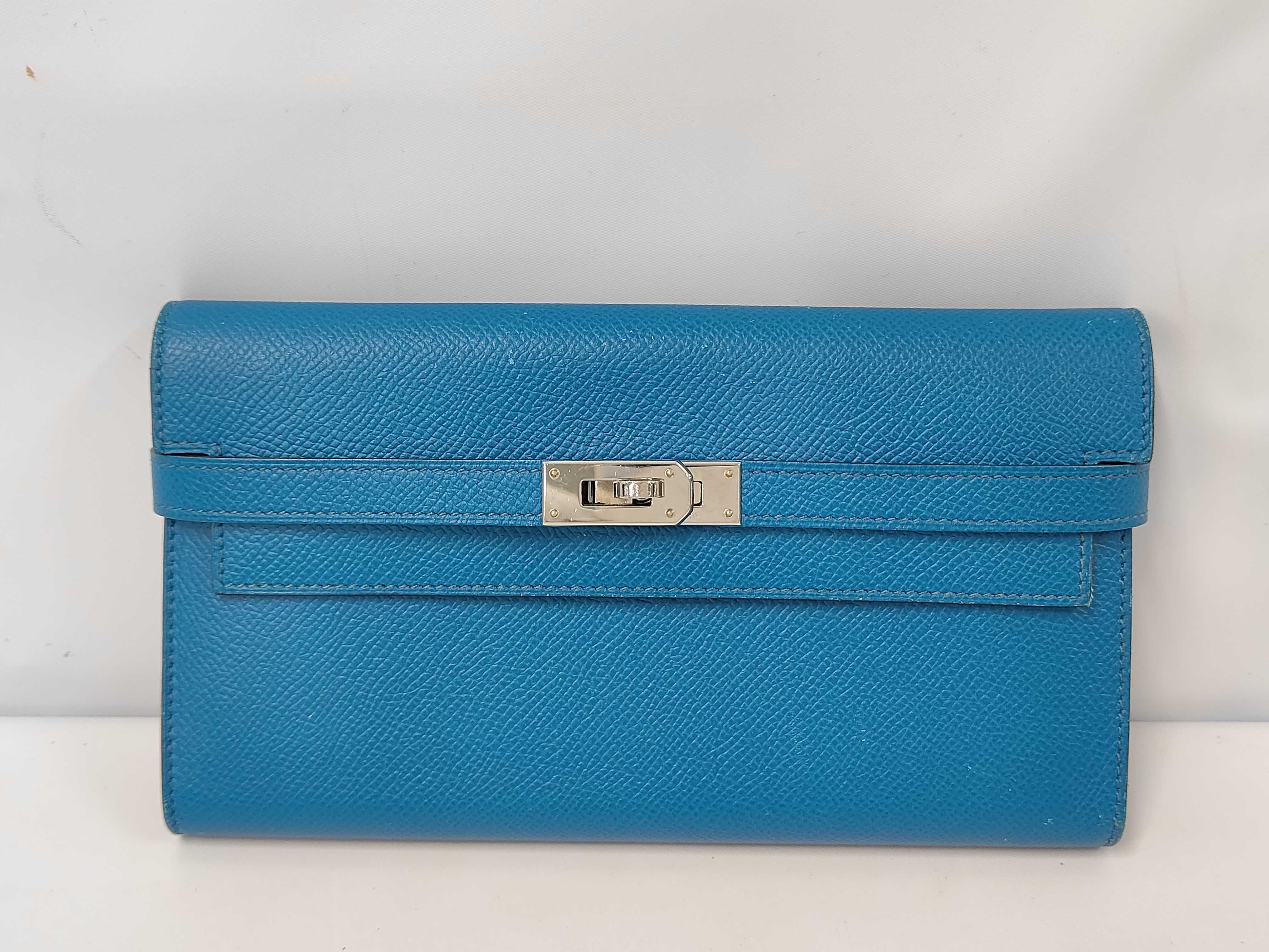 Kelly Wallet Epsom Leather R Stamp Wallet
