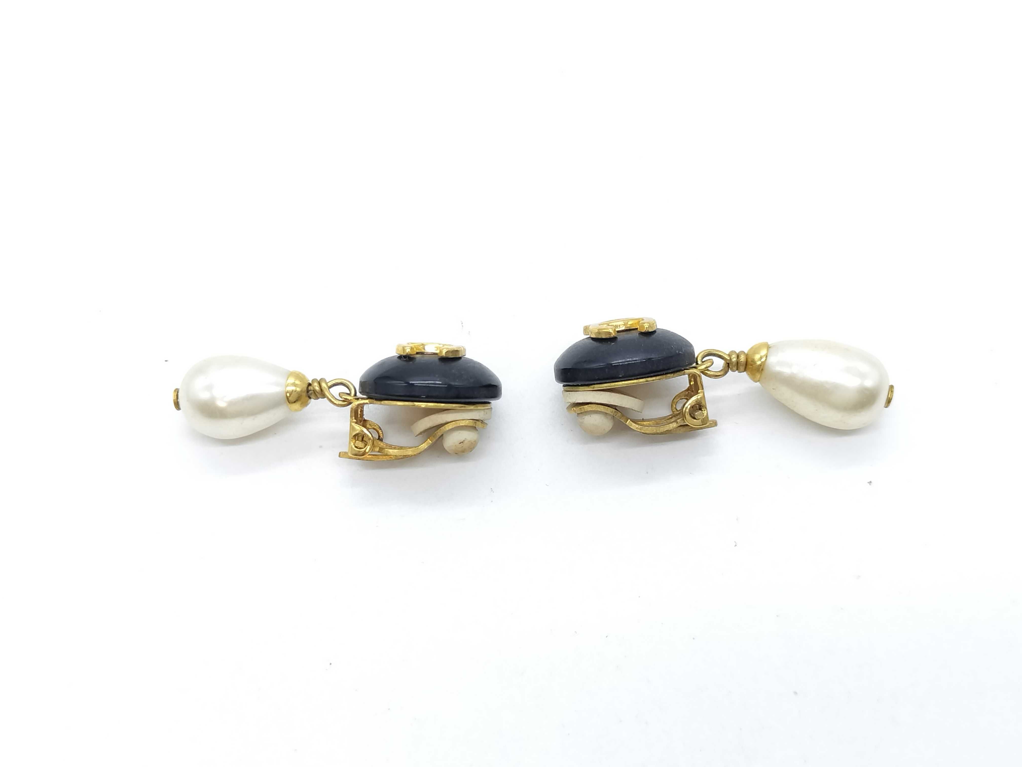 Coco Mark Pearl Drop 96P Earrings — view 3