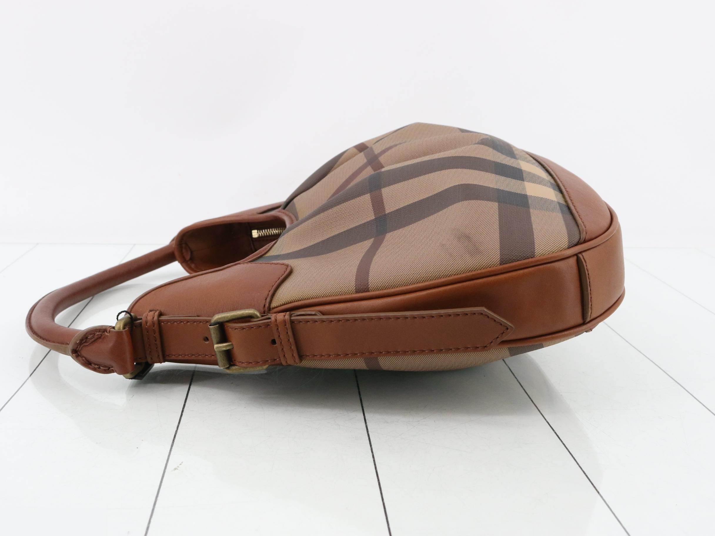 Nova Check Leather Handbag — view 4
