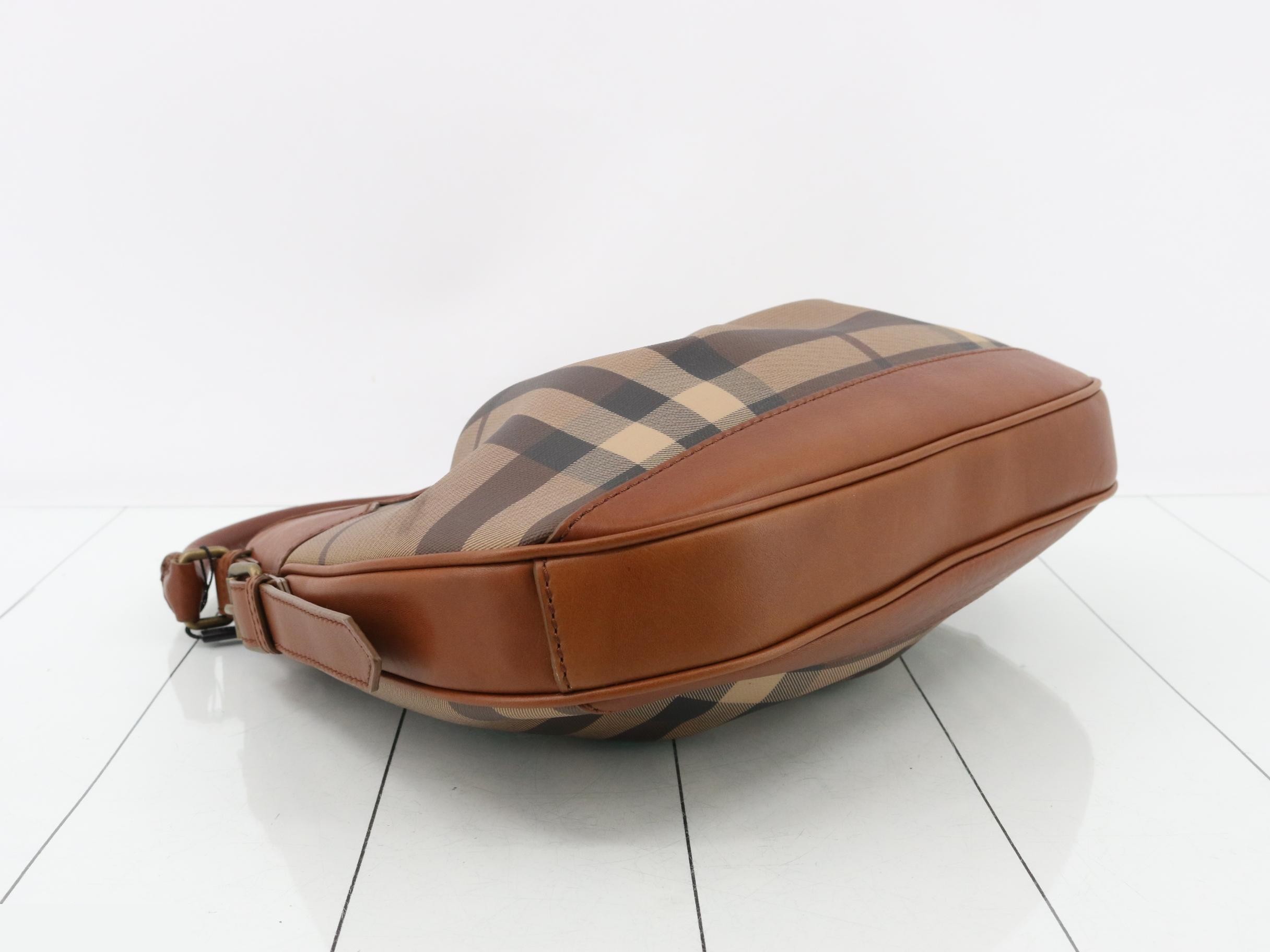 Nova Check Leather Handbag — view 5