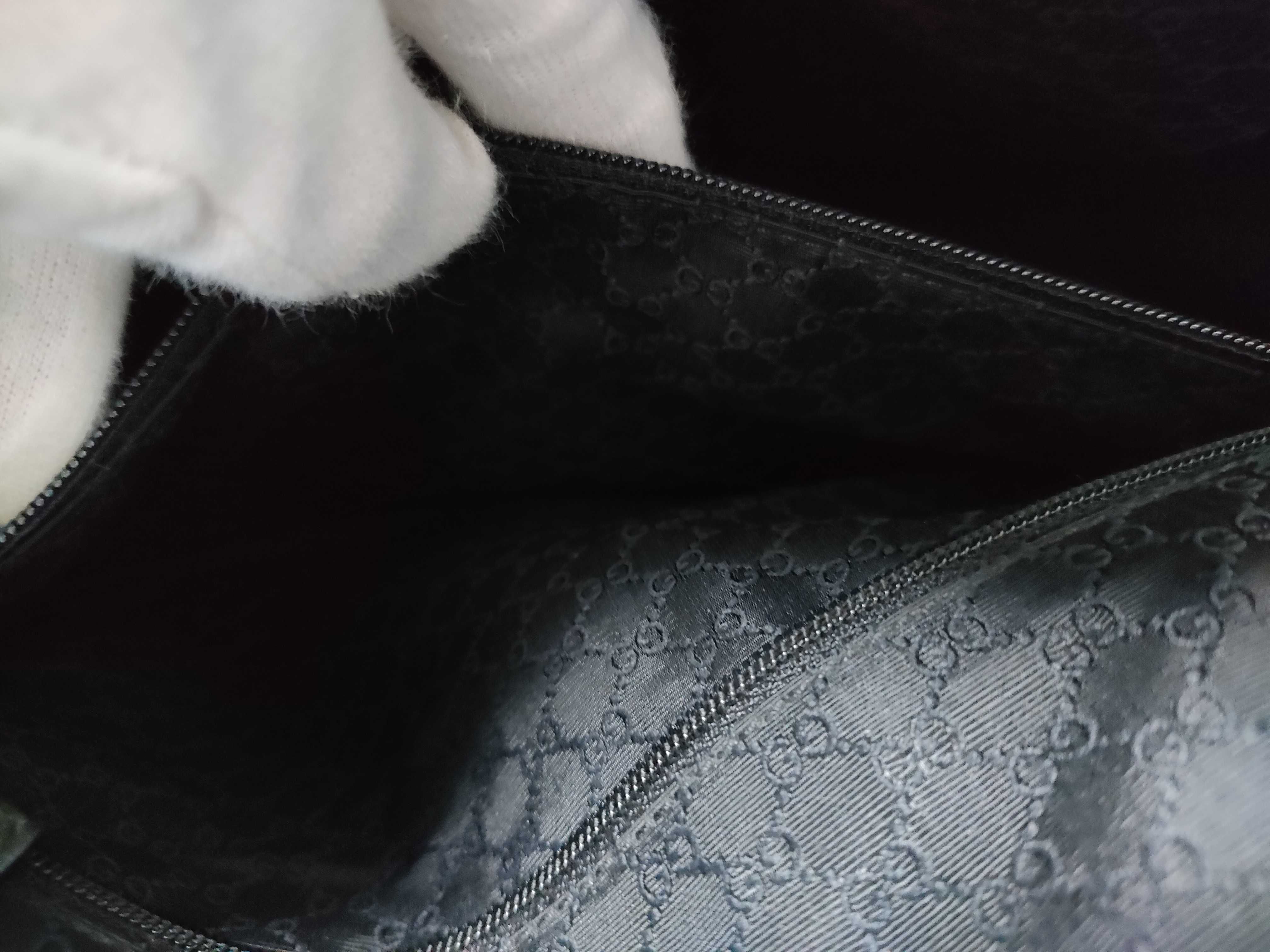 Shoulder Bag 90670, Leather Strap, Black Shoulder Bag — view 11