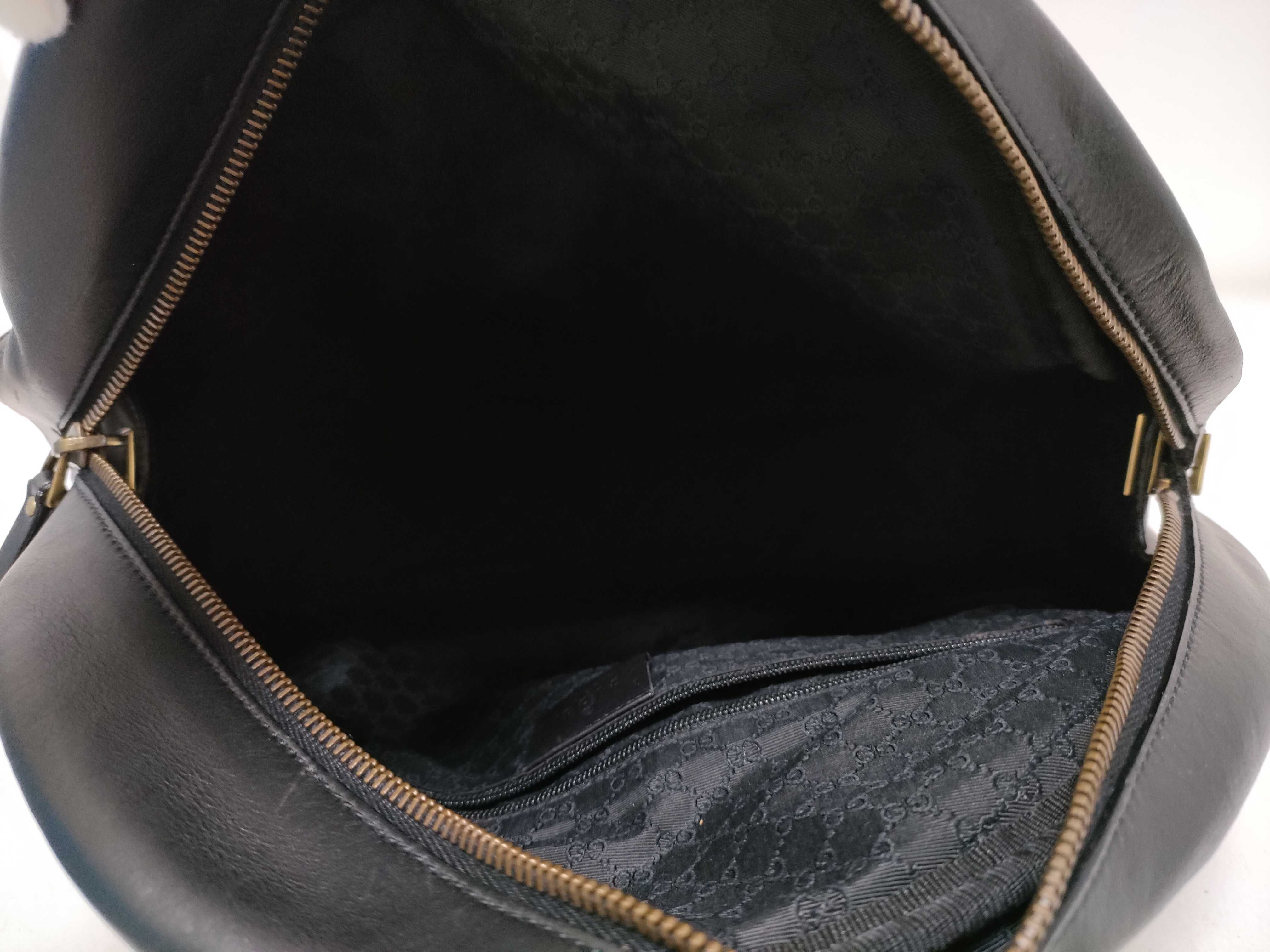 Shoulder Bag 90670, Leather Strap, Black Shoulder Bag — view 10