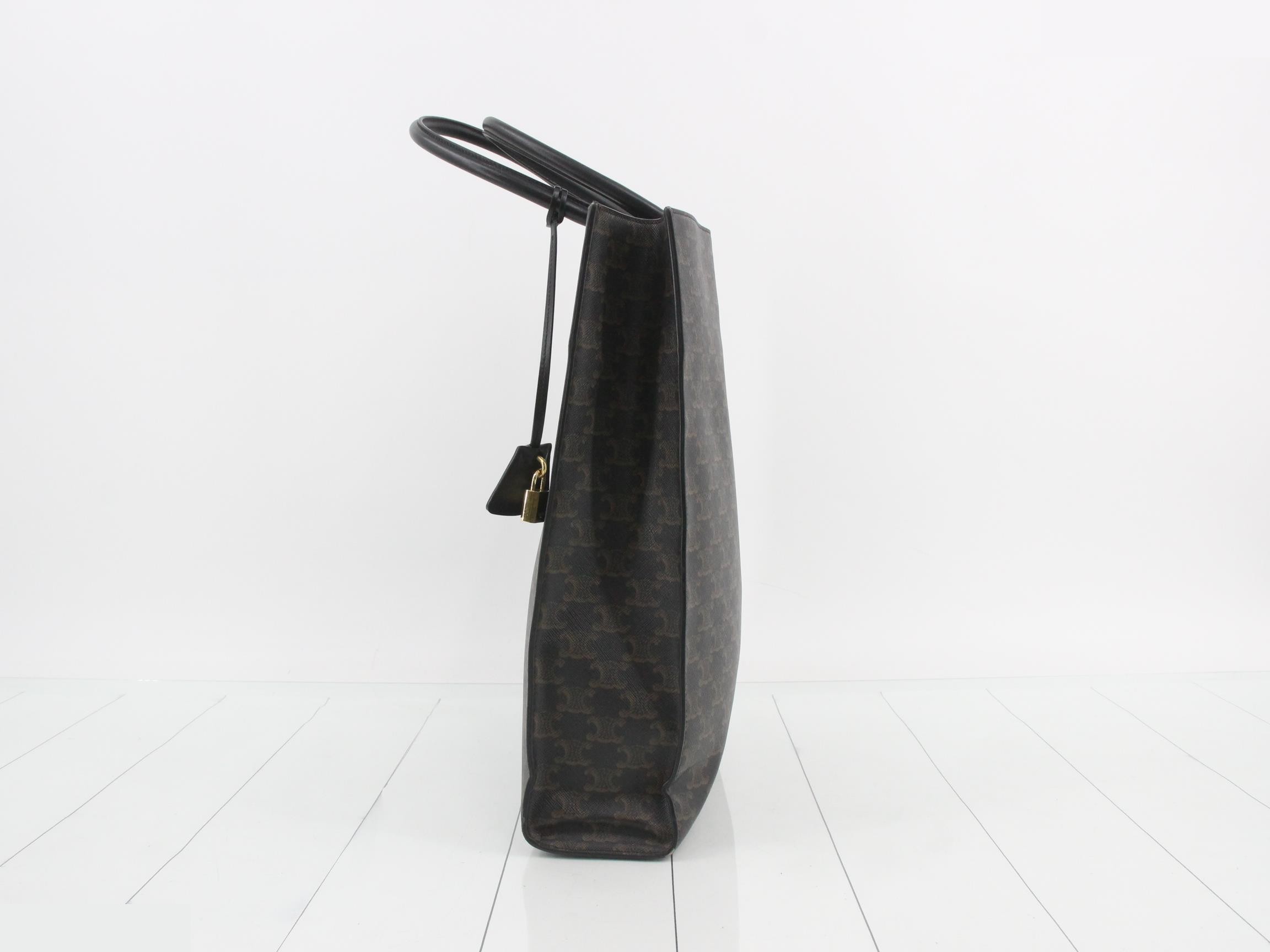 Triomphe Vertical Cabas PVC Tote Bag — view 3
