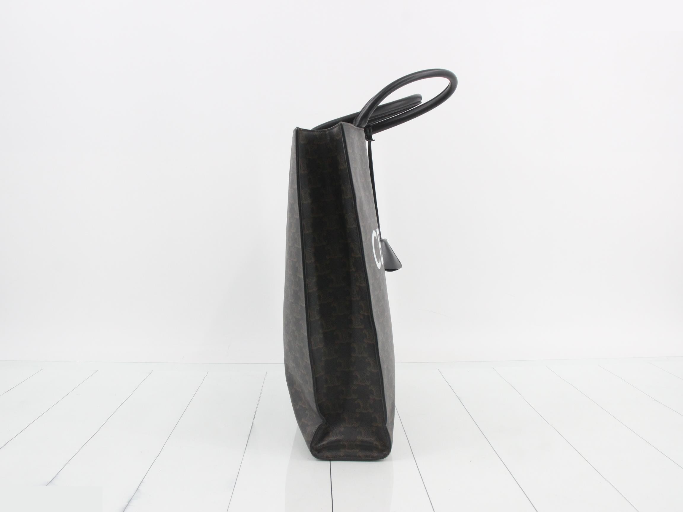 Triomphe Vertical Cabas PVC Tote Bag — view 4