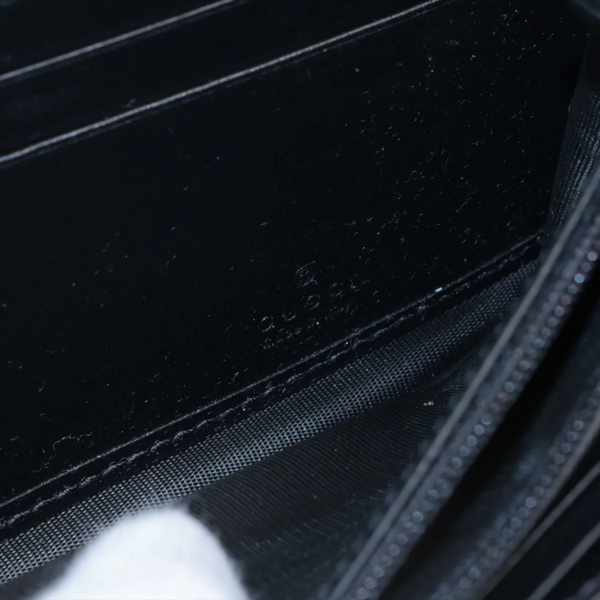 GG Marmont 443436 Leather Long Wallet, Black — view 9