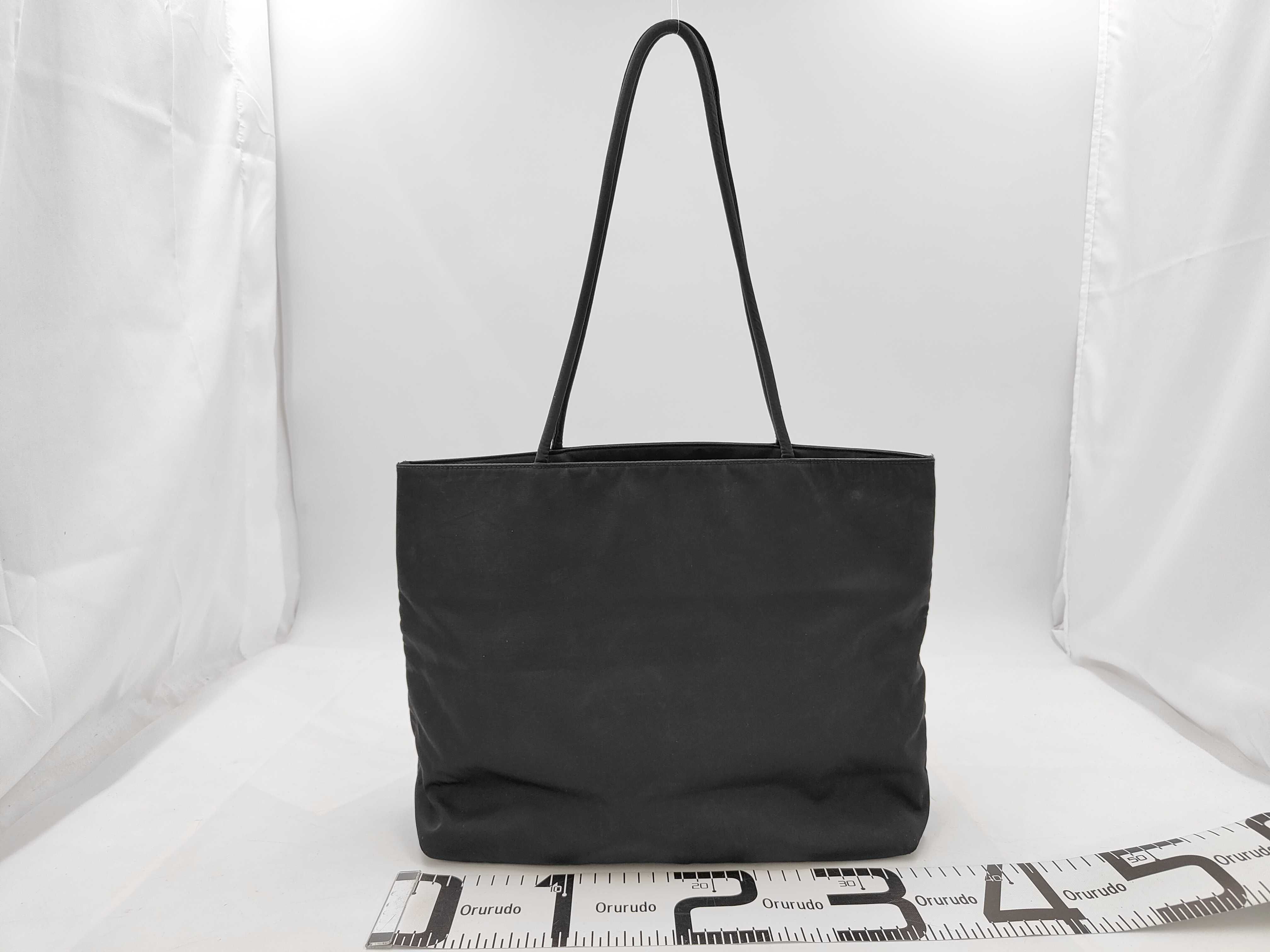 nylon tote bag, black, size W36 (approx.), no white tag. — view 2
