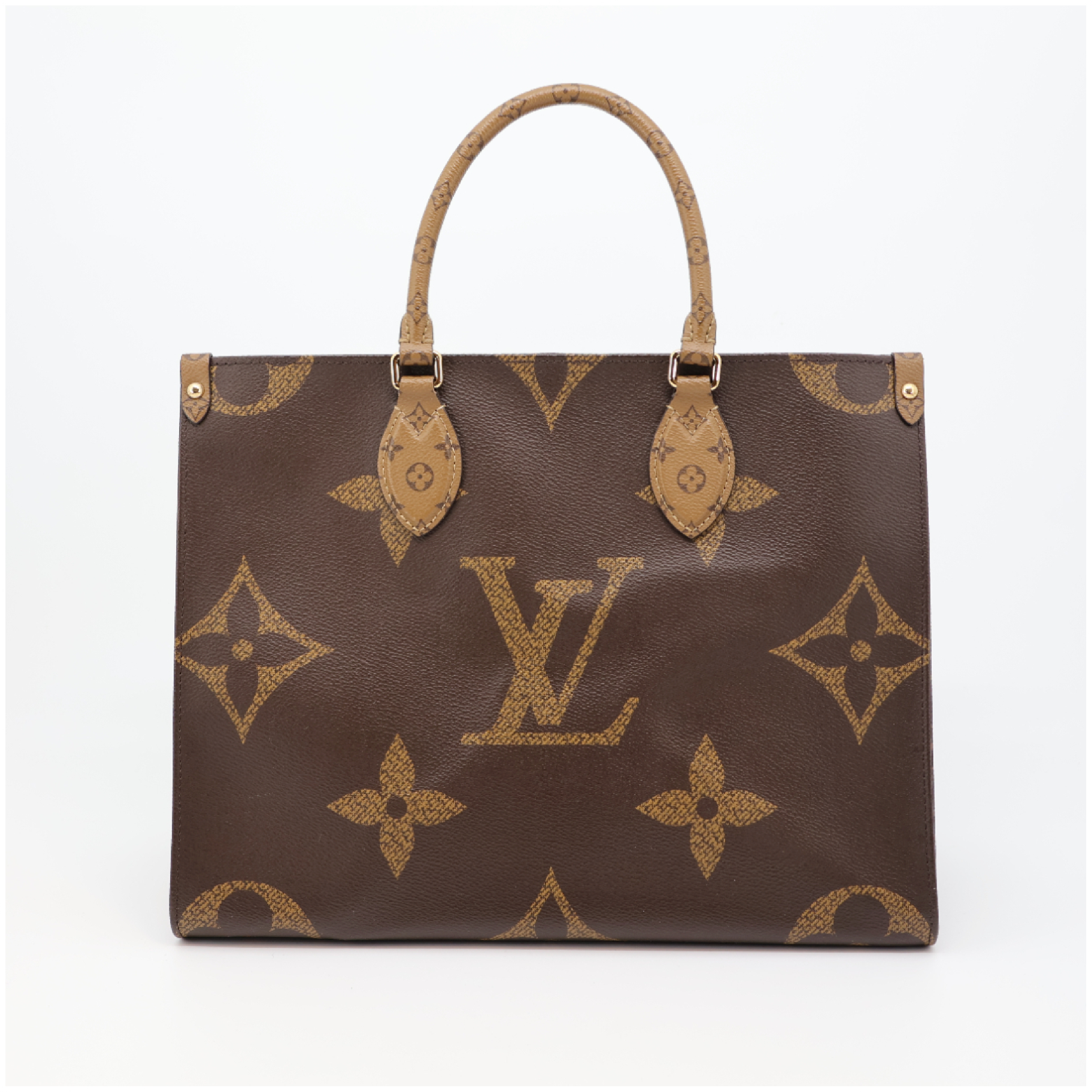 Giant Monogram Reverse OnTheGo MM M45321 RFID Verified Tote Bag Handbag — view 2