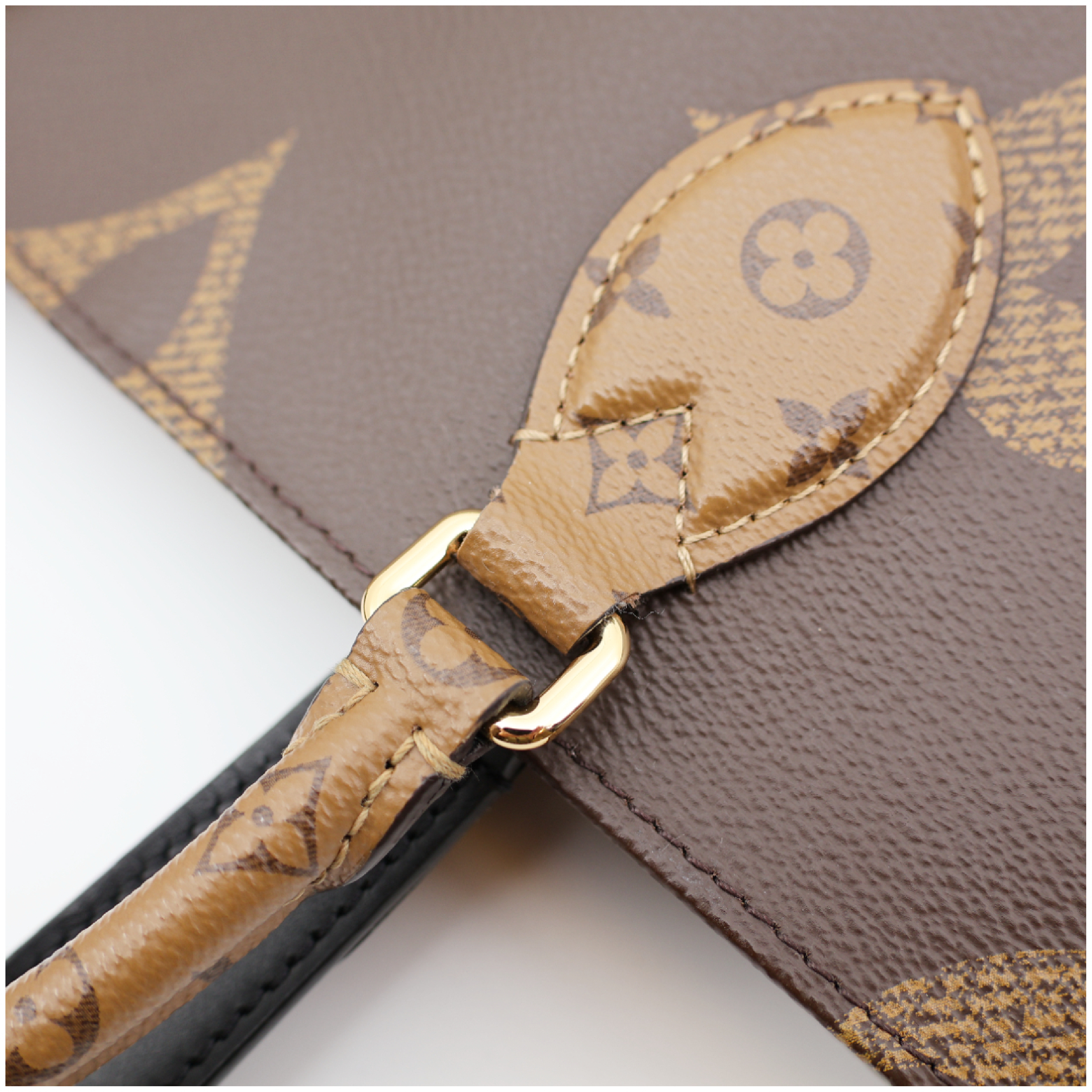 Giant Monogram Reverse OnTheGo MM M45321 RFID Verified Tote Bag Handbag — view 14