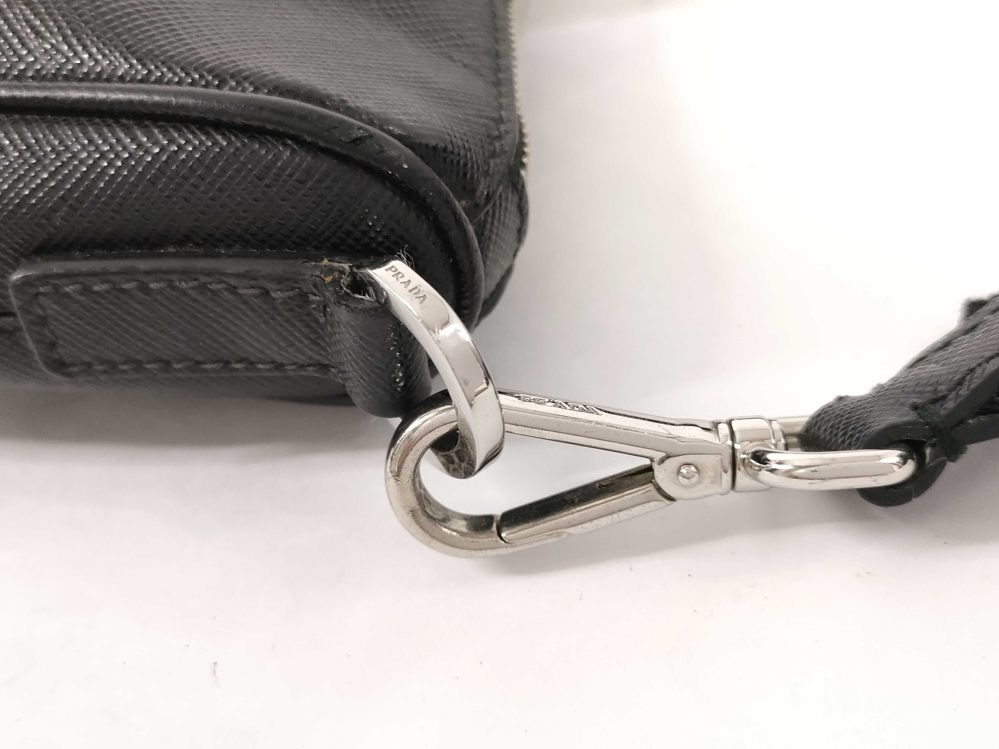 Saffiano Leather Shoulder Bag with Pouch — view 5