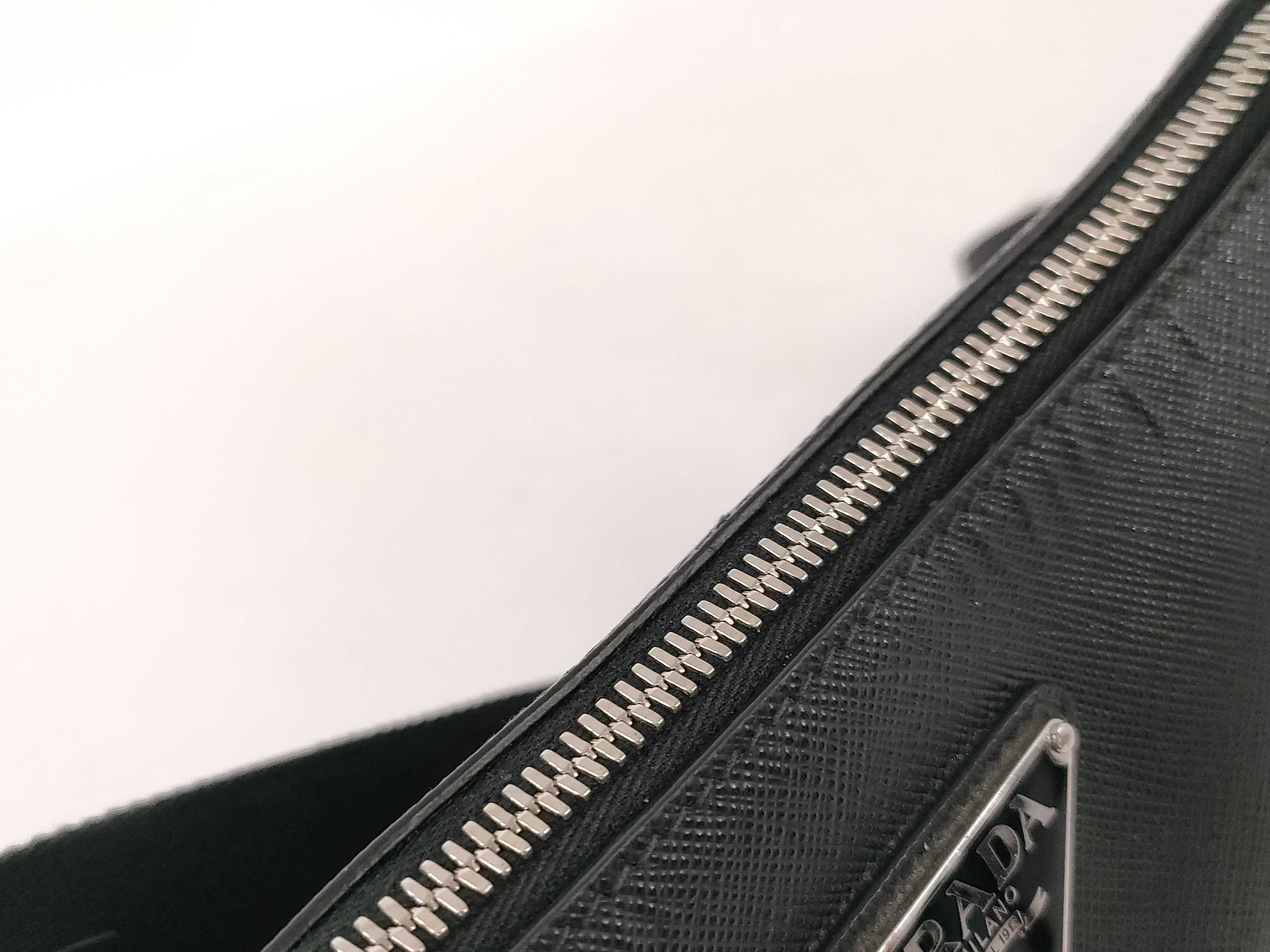 Saffiano Leather Shoulder Bag with Pouch — view 8
