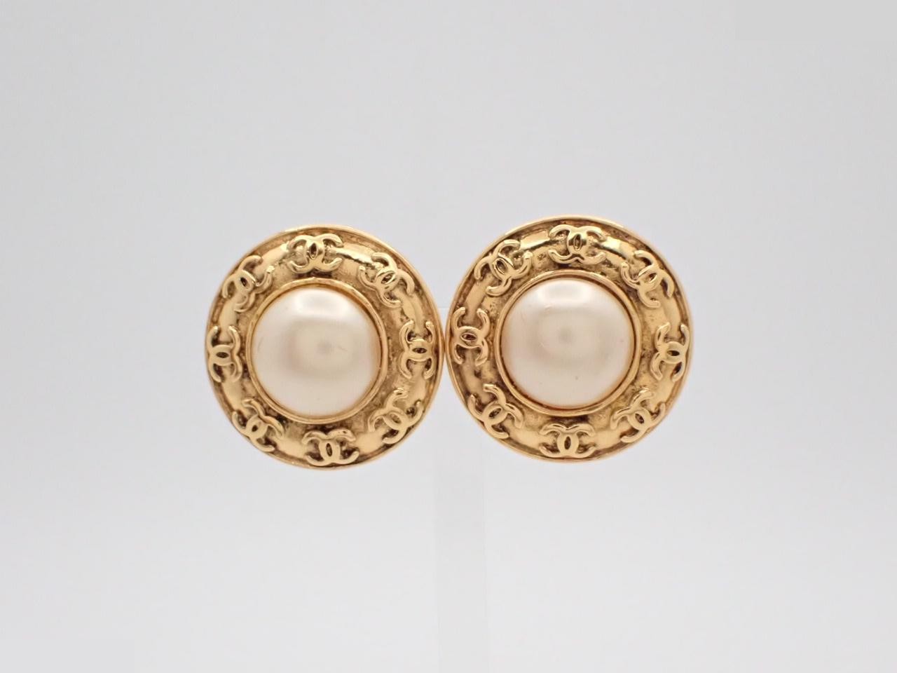 Coco Mark Pearl Earrings 94P