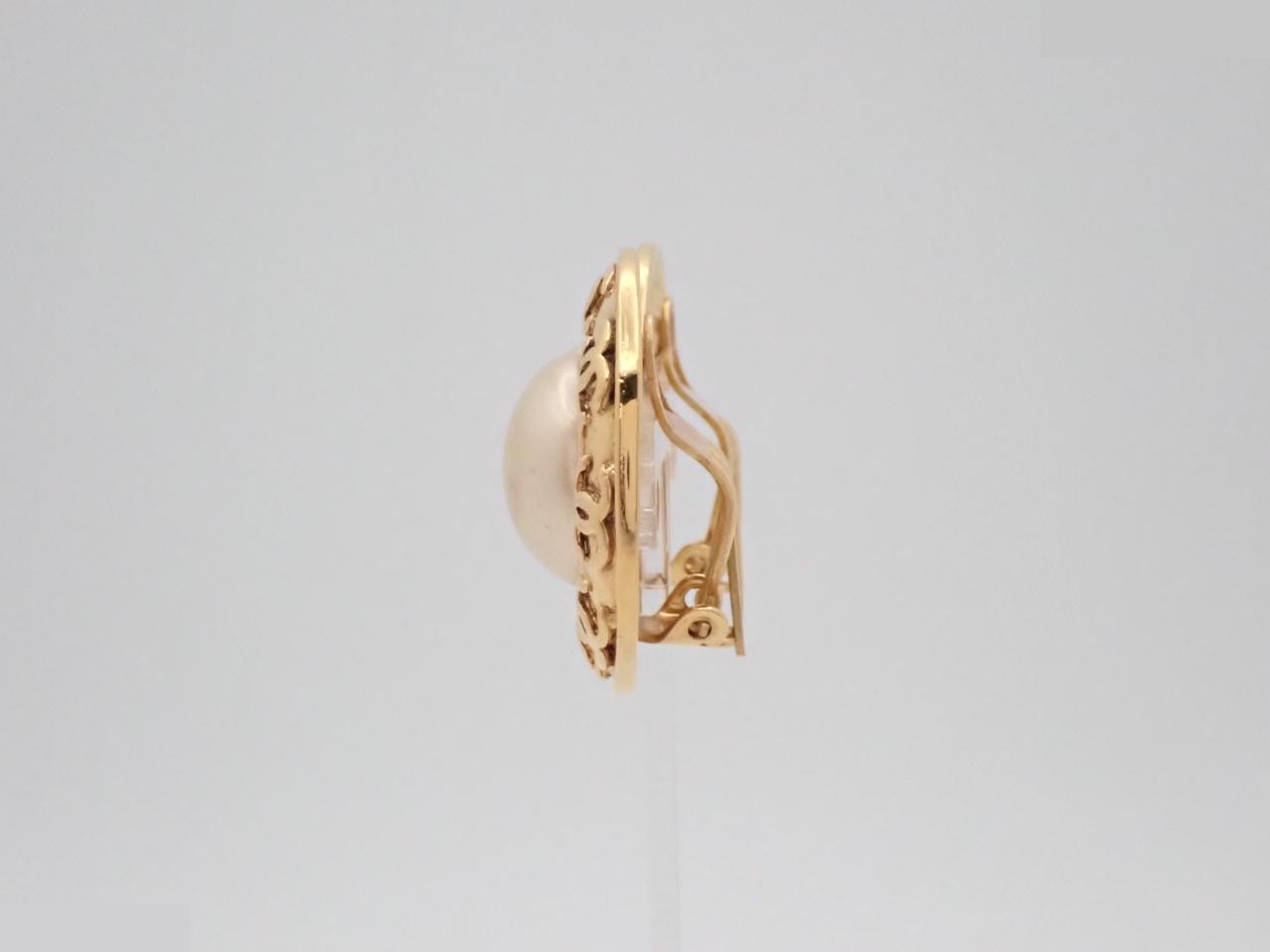 Coco Mark Pearl Earrings 94P — view 3