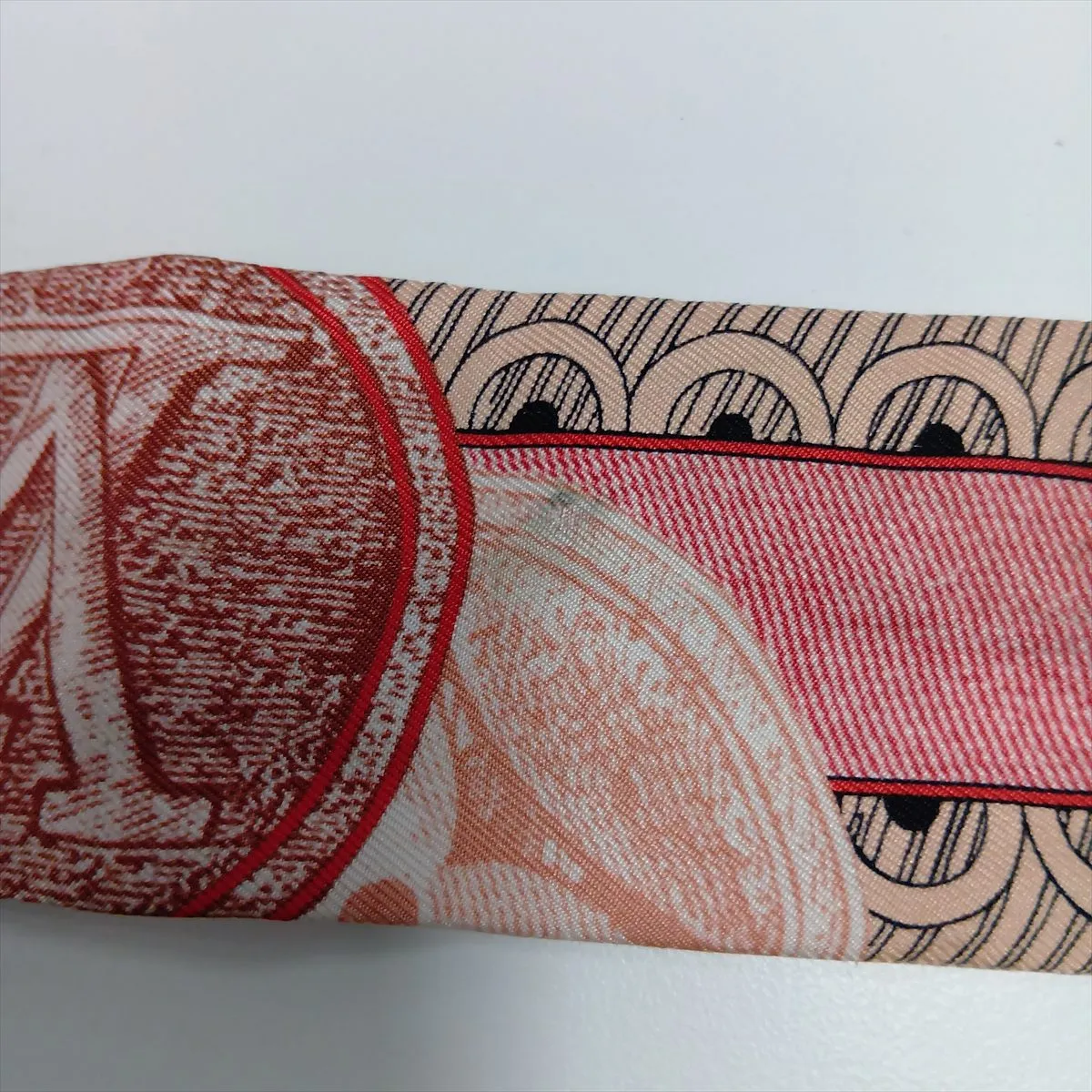 Bandeau BB Malmelveilleuses Scarf RT2284, Silk, Pink. Shows signs of wear, including — view 6