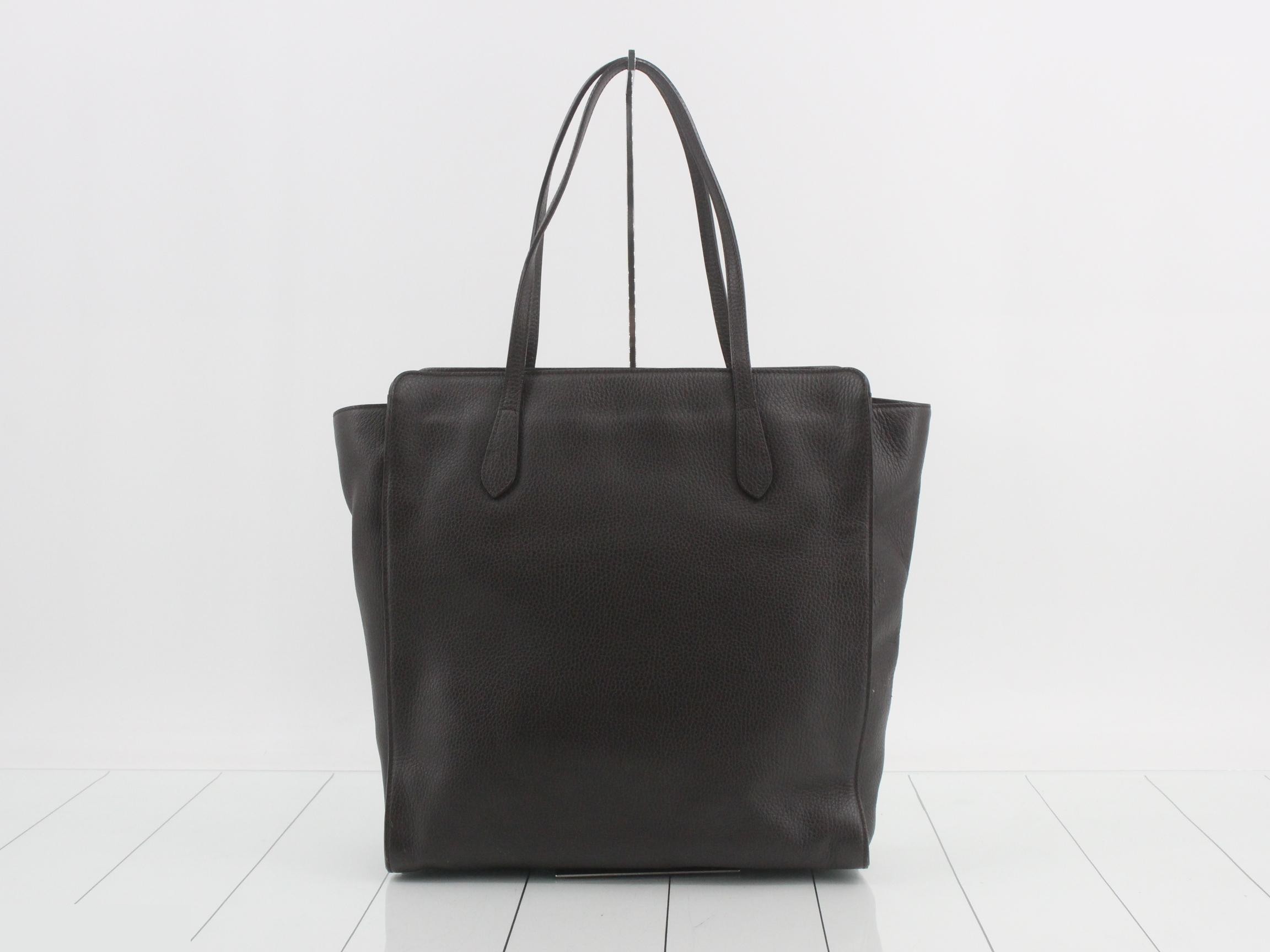 Interlocking G Leather Tote Bag — view 2