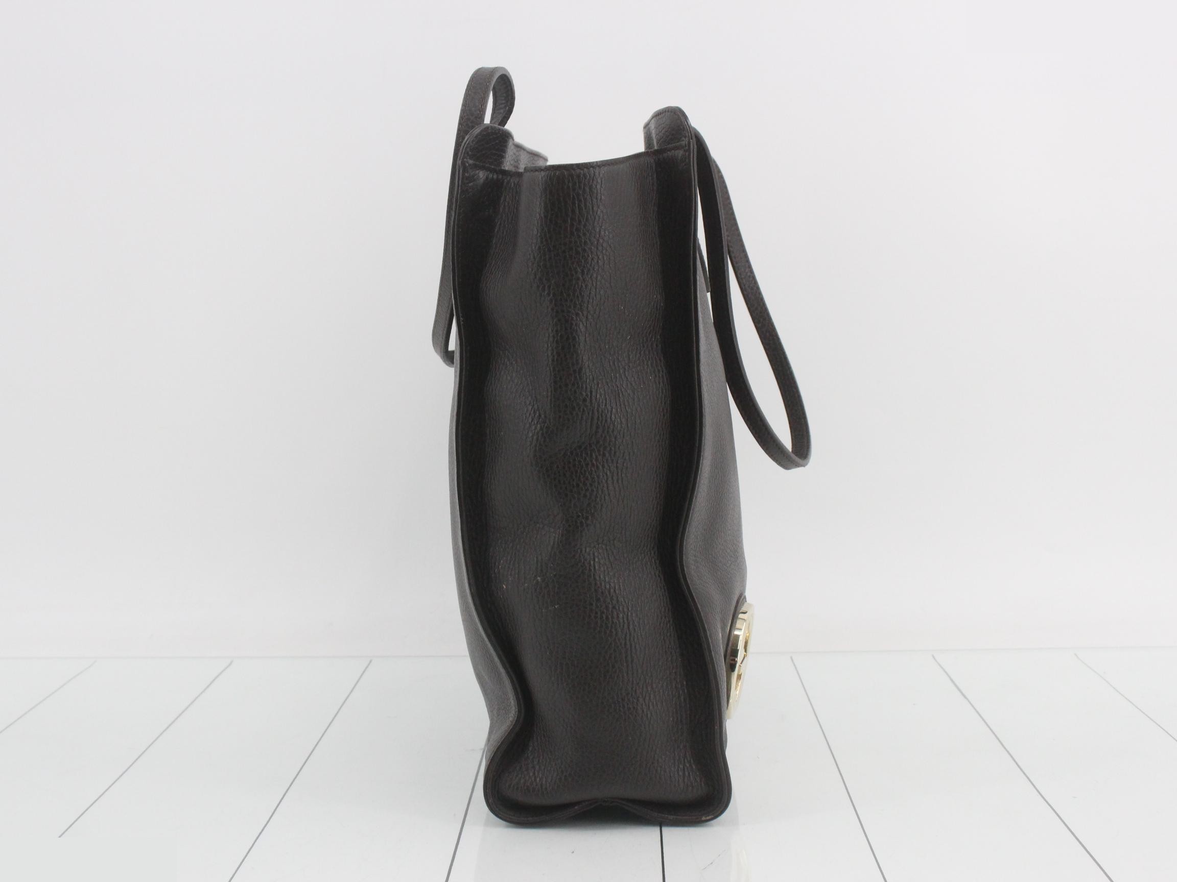 Interlocking G Leather Tote Bag — view 4