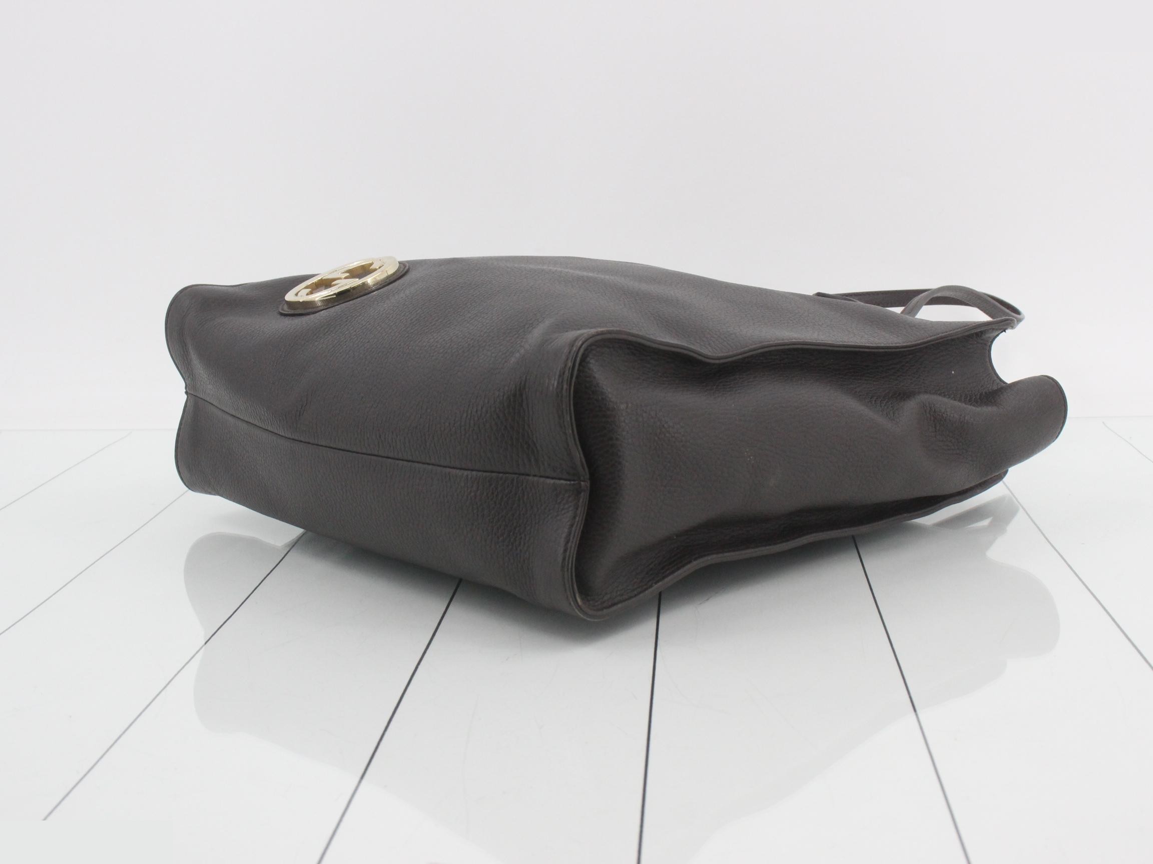 Interlocking G Leather Tote Bag — view 6