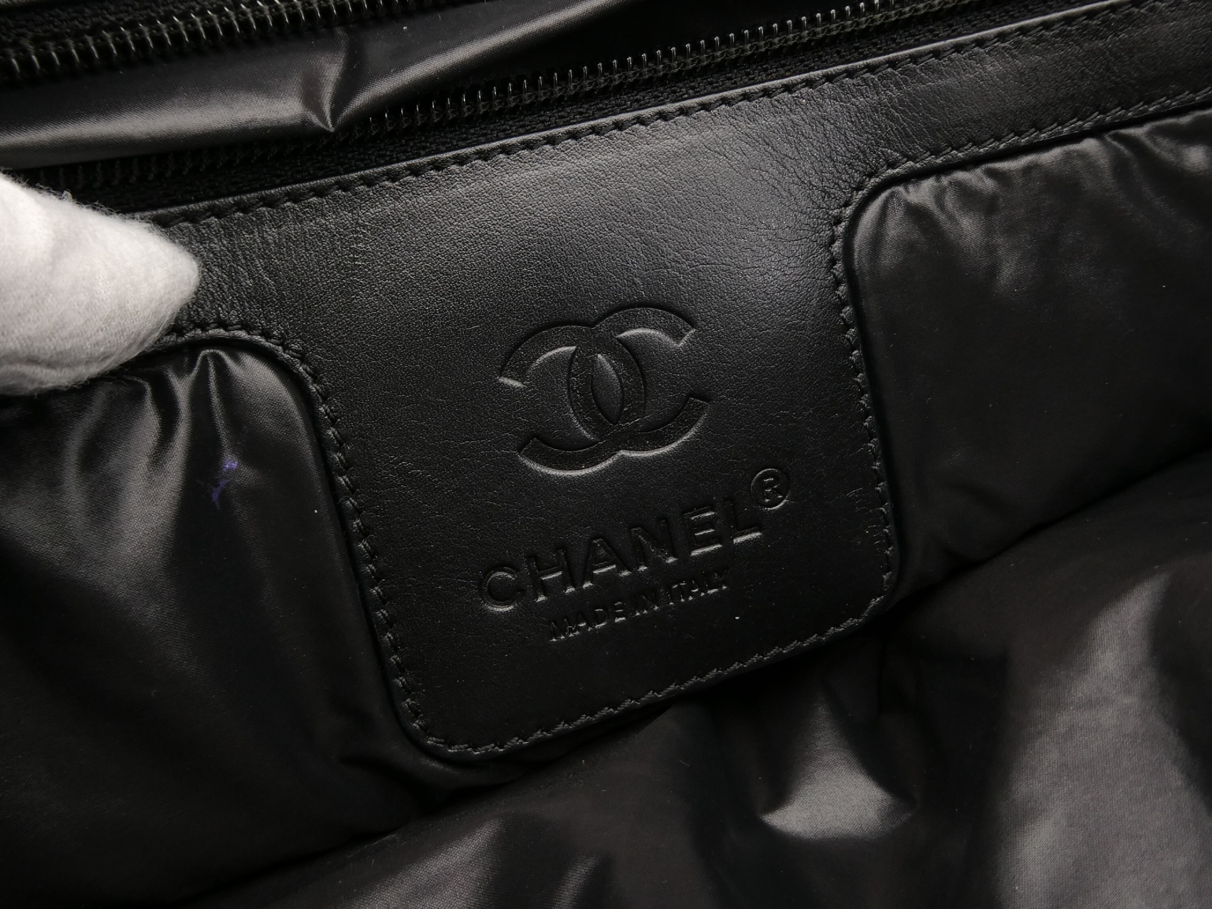 Coco Cocoon Nylon Leather Tote Bag — view 8