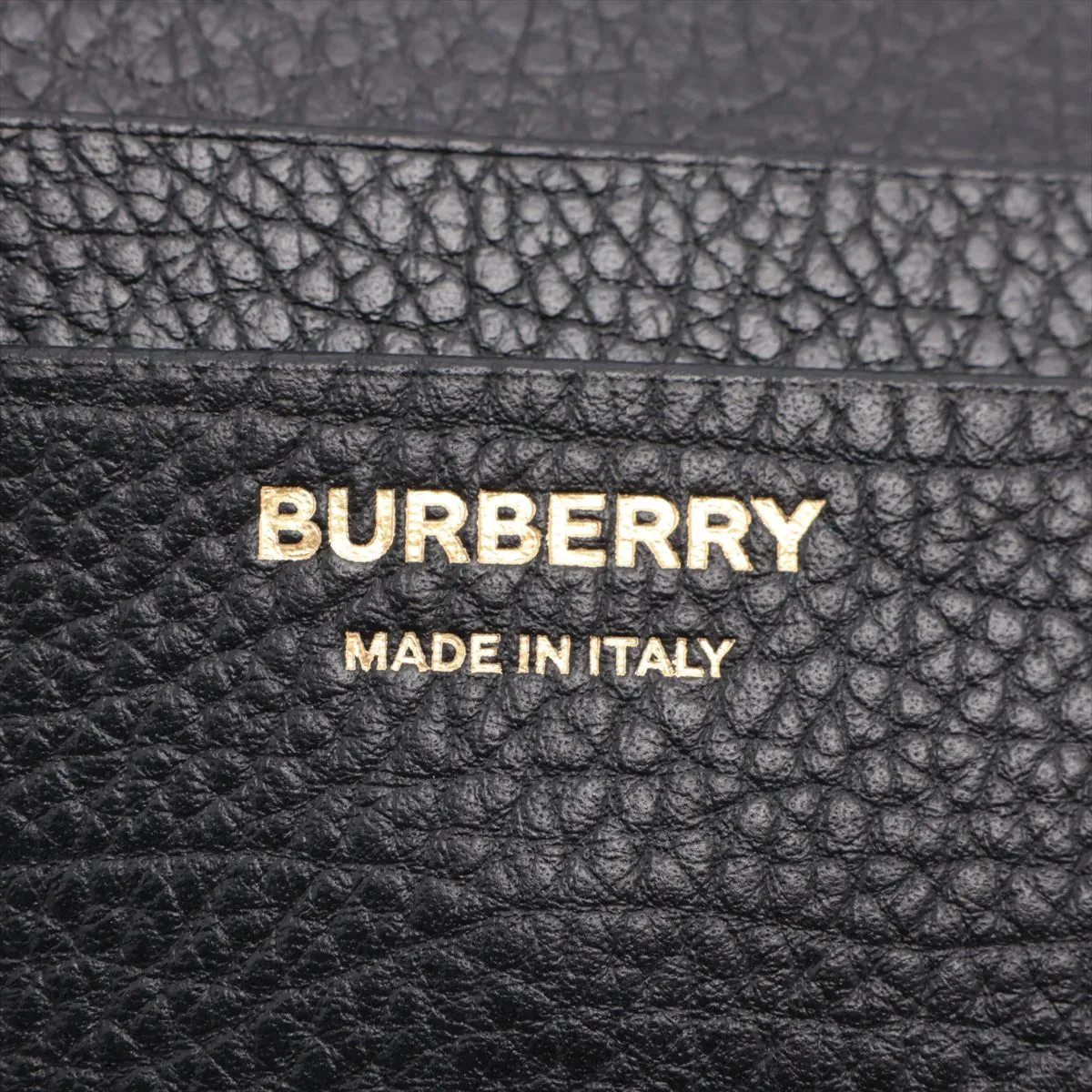 Leather Compact Wallet, Black — view 11