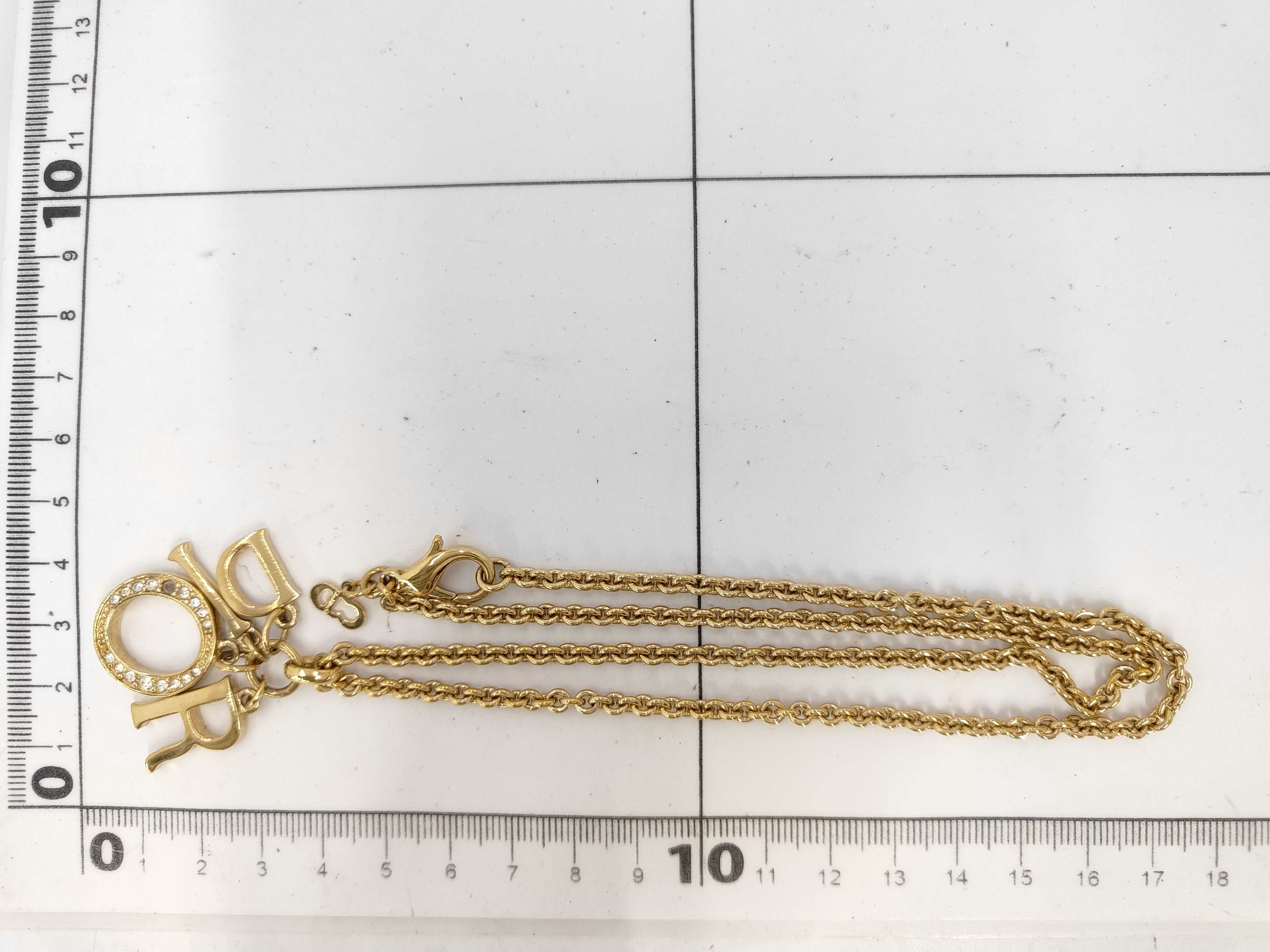 Gold 4-strand Logo Necklace — view 5
