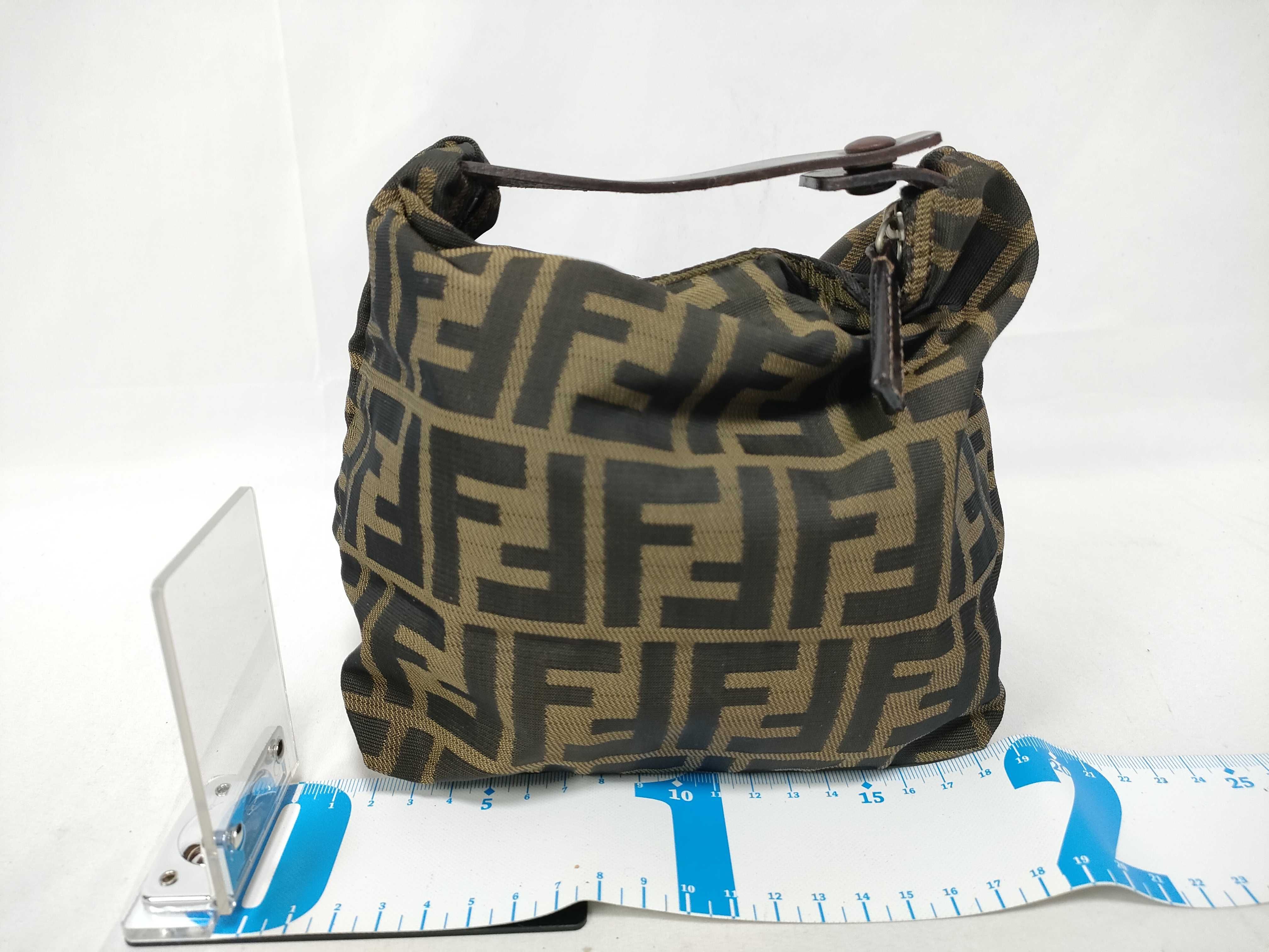 Zucca pattern pouch, brown pouch — view 2