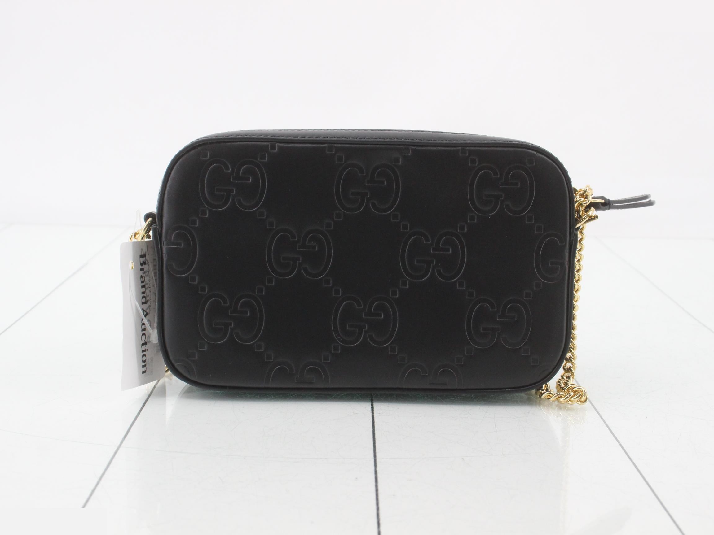 GG Super Mini Leather Chain Shoulder Bag — view 2