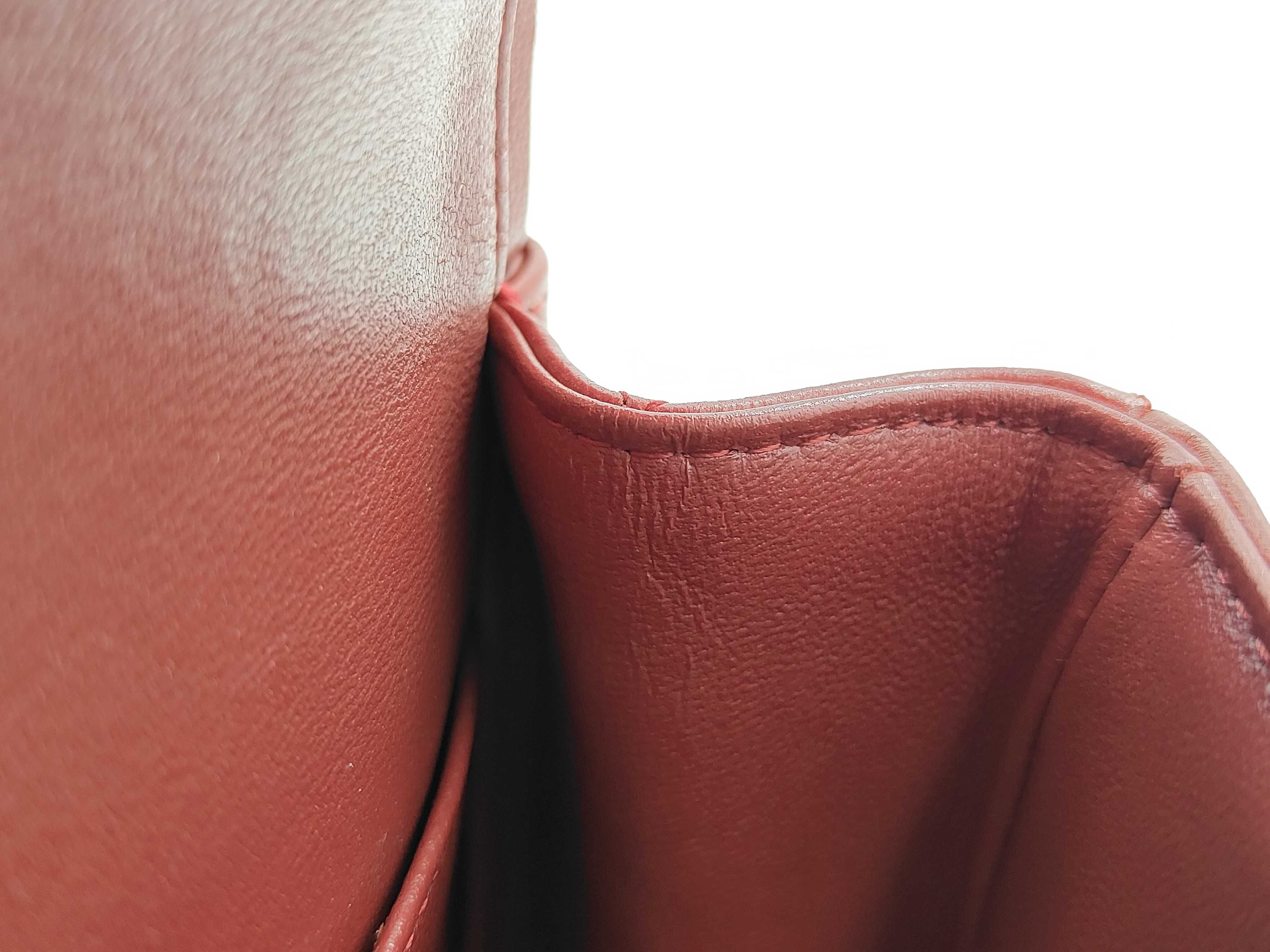 Matelassé Double Flap Red Shoulder Bag — view 12