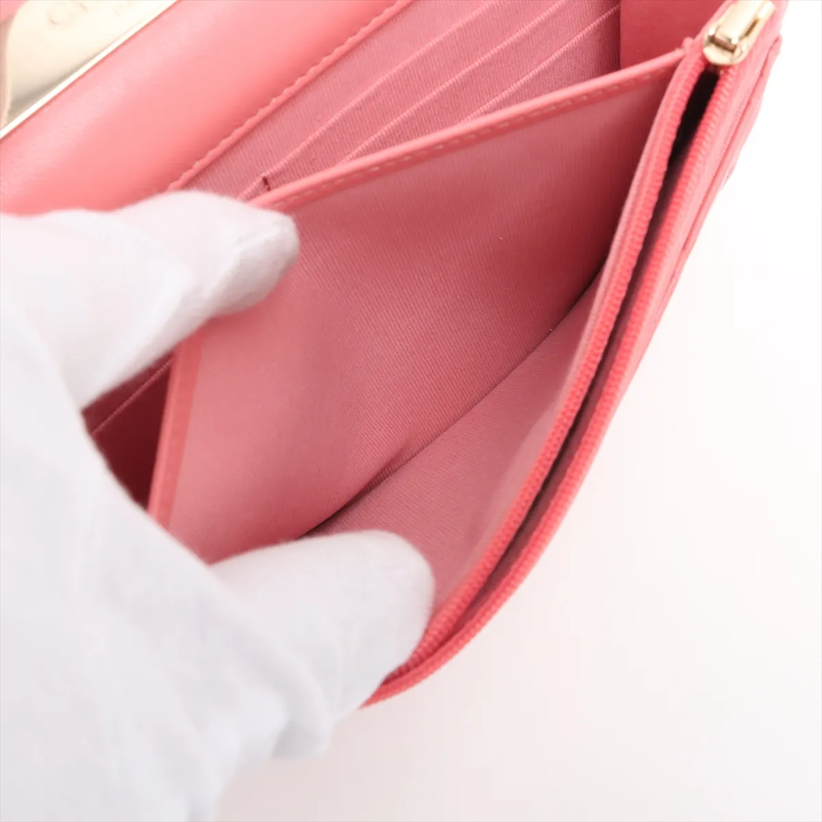 Matelassé Lambskin 2-Way Shoulder Bag, Top Handle, Pink, Gold Hardware, KG8GLEXK, Random Plate — view 8