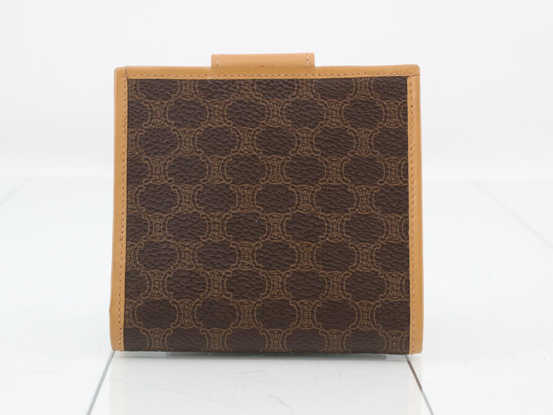 Macadam Bi-fold Wallet, PVC/Leather, Brown — view 2
