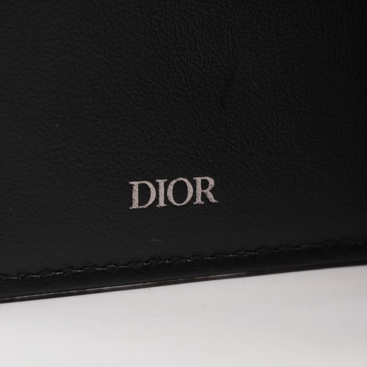 Oblique Saddle Canvas x Leather Card Case, Black — view 5