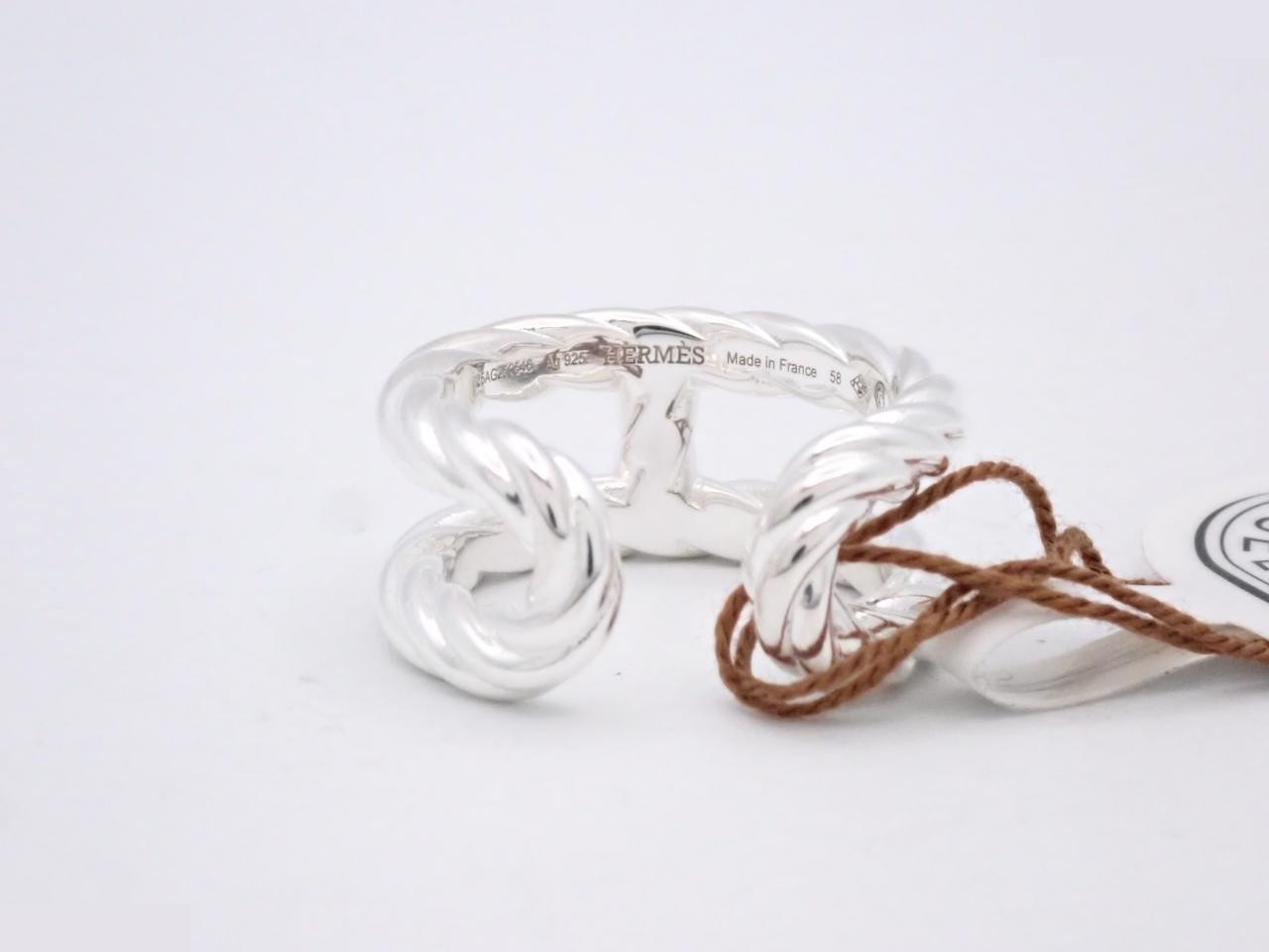 Area 2 Twist Ring, Size 58 (stamped), Unused, 925 Sterling Silver / Approx. 12.4g — view 2