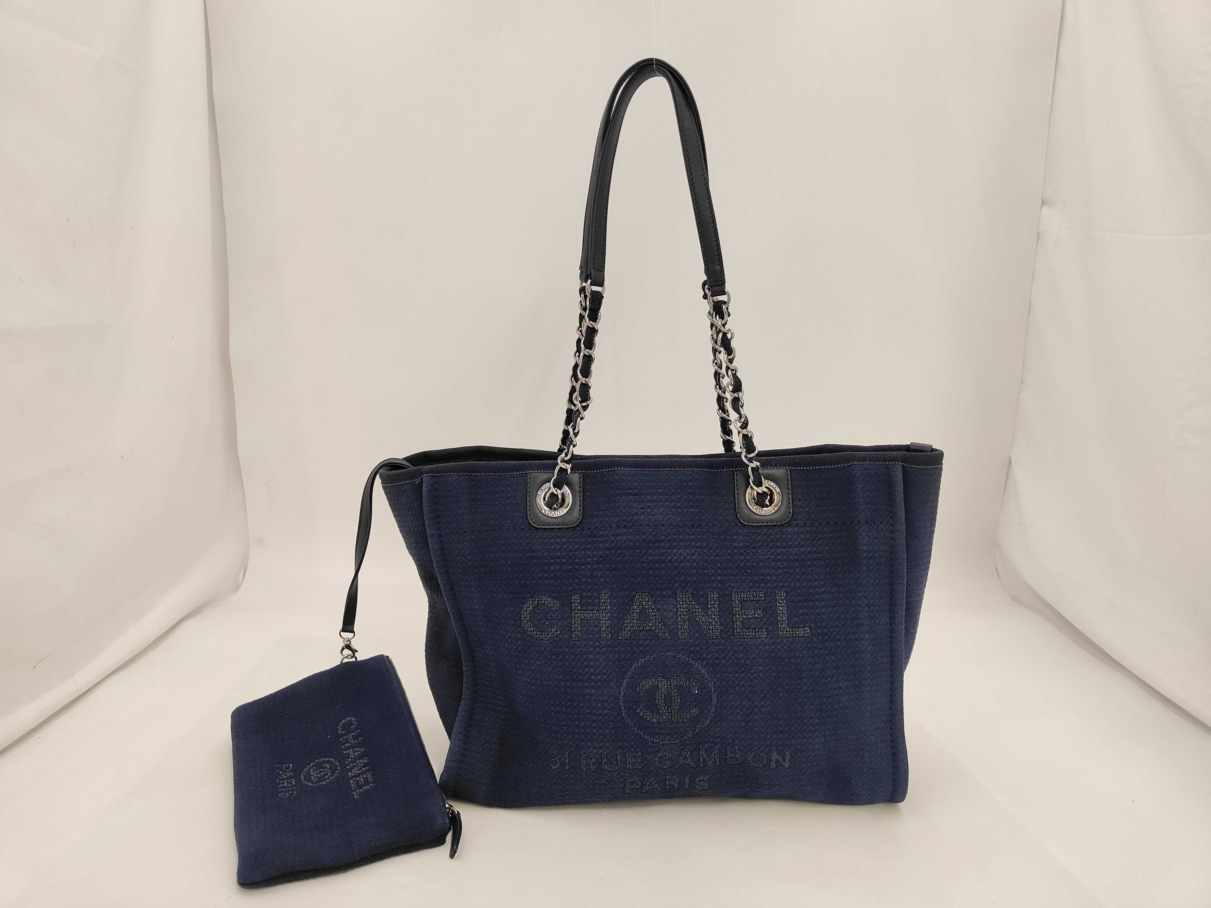 Deauville Navy Tote Bag