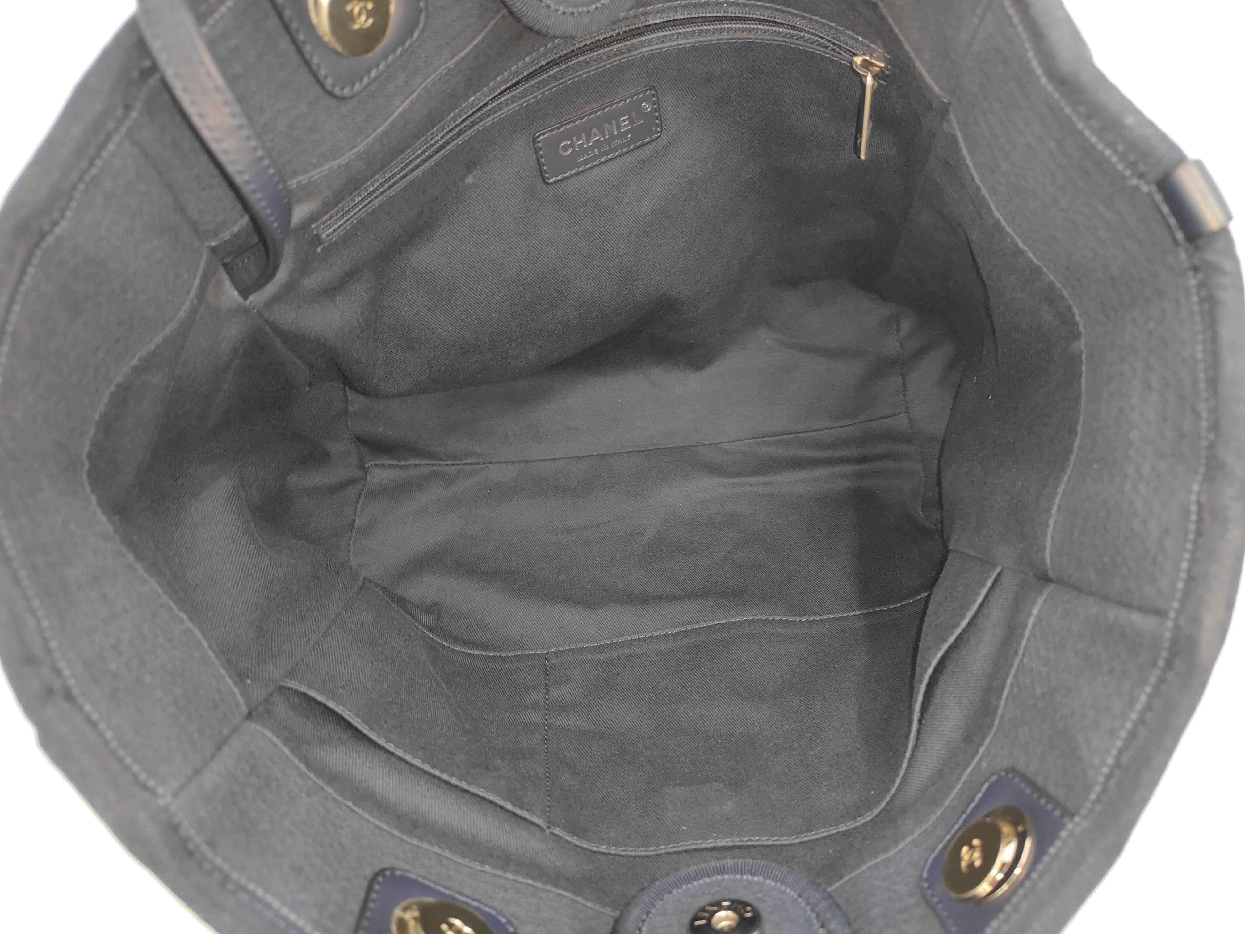 Deauville Navy Tote Bag — view 8