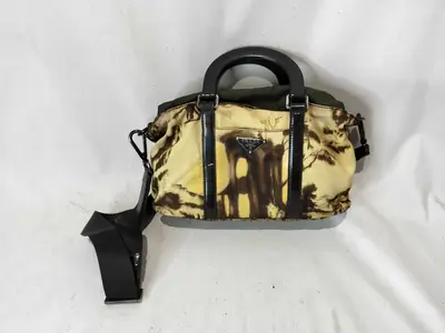 Nylon All-Over Print 2-Way Shoulder Bag