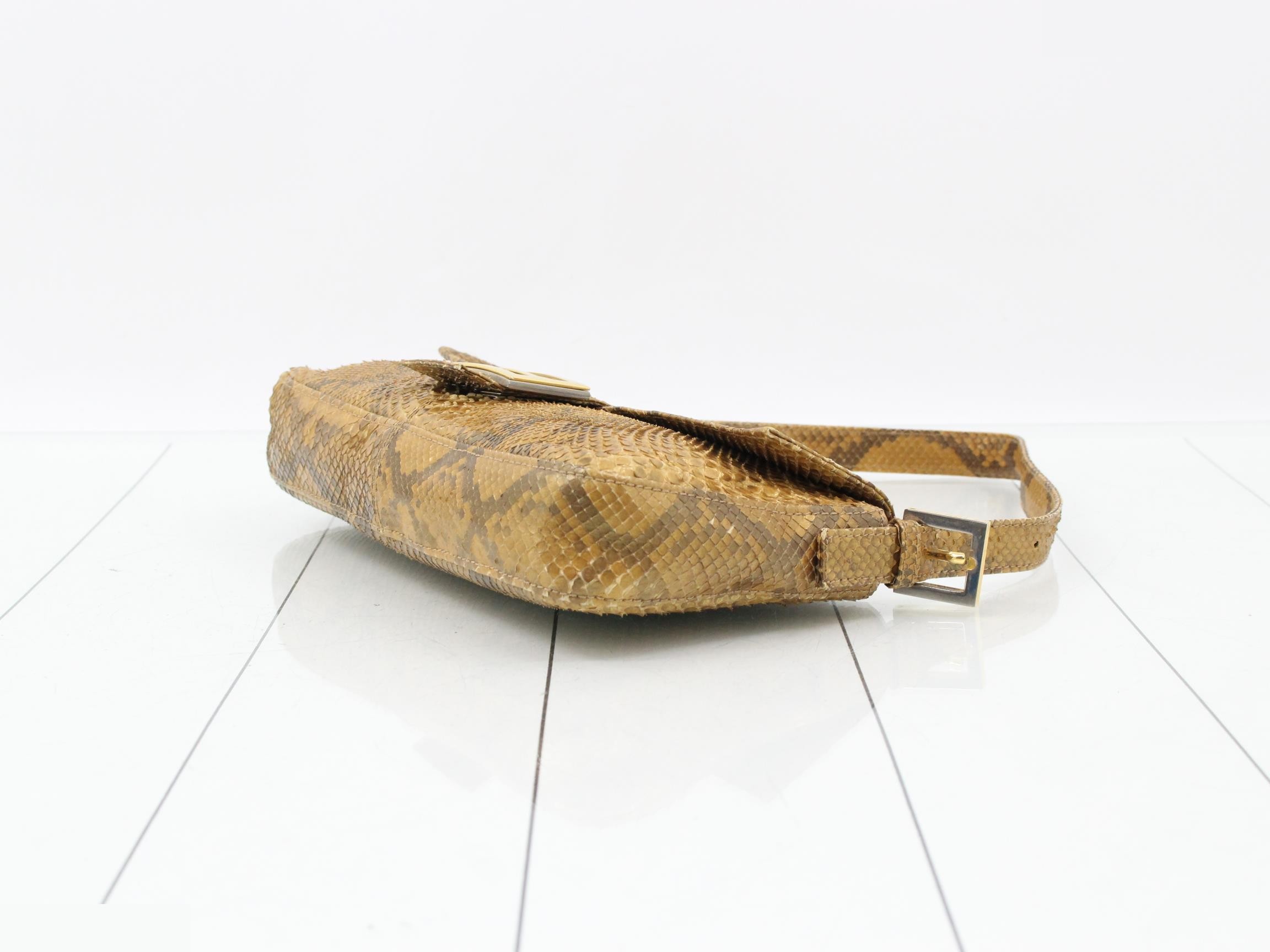 Mamma Bucket Python Zucca Shoulder Bag Gold — view 6