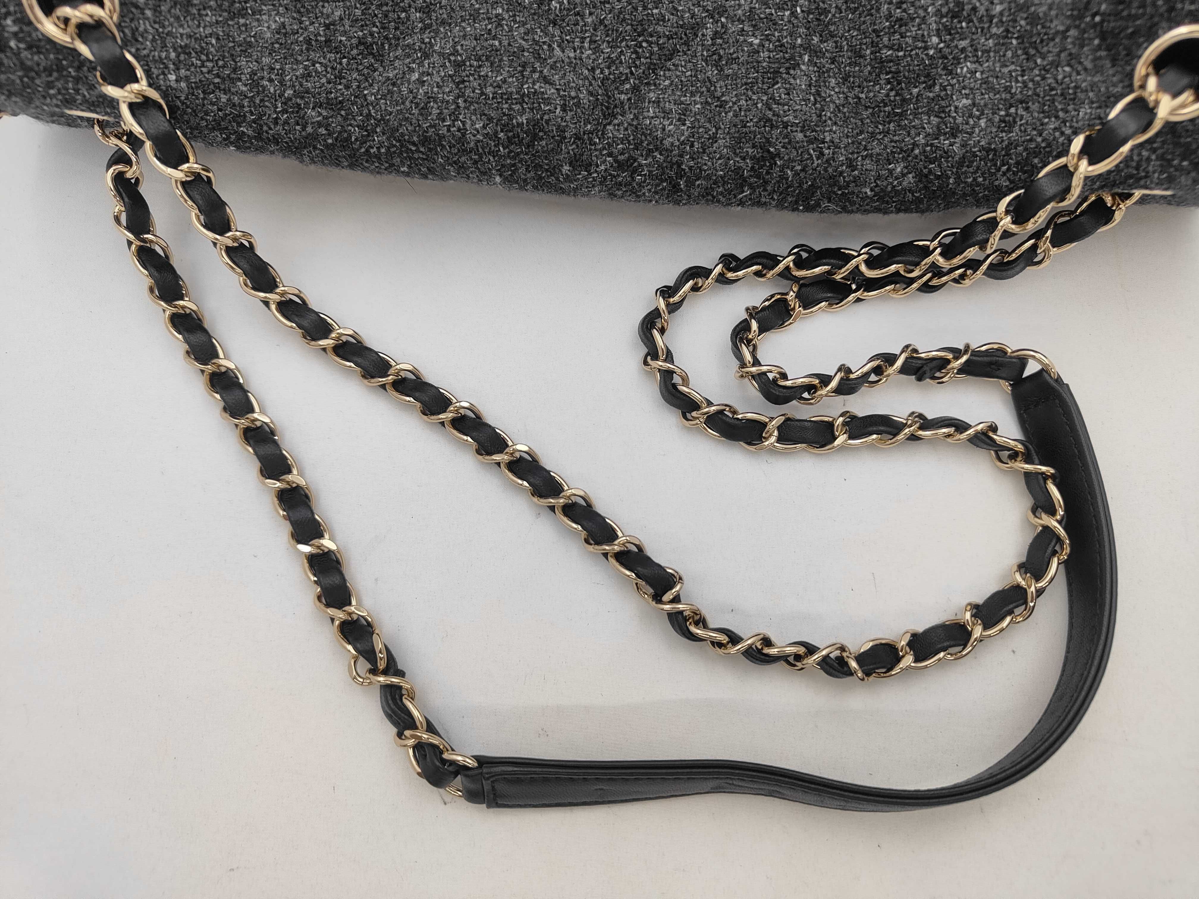 Matelassé Tweed Chain Around Shoulder Bag (Serial Number 28) — view 3
